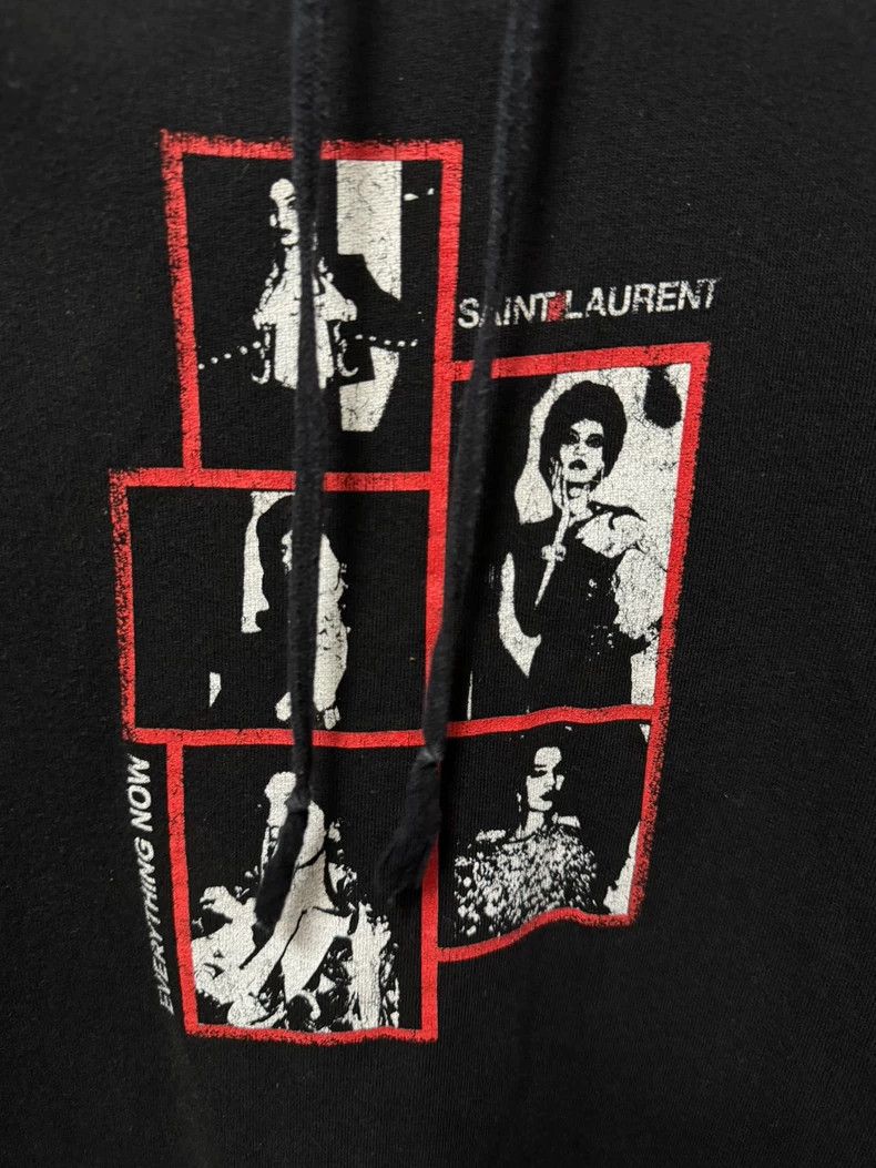 Saint Laurent Paris Saint Laurent Paris18 FW sit old printed portrait hoodie 2 Size US L / EU 52-54 / 3 - 3 Thumbnail