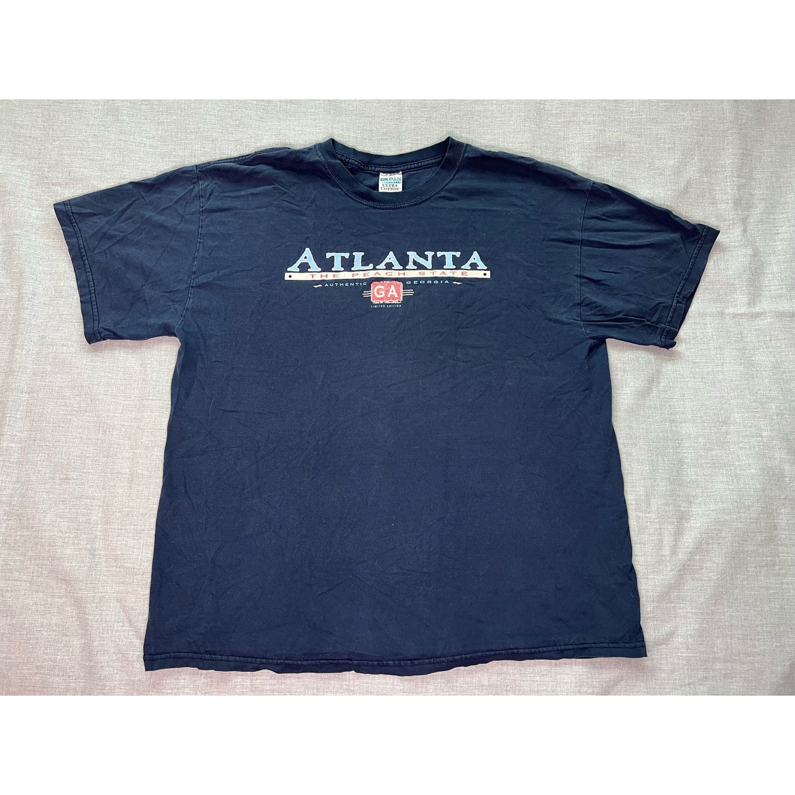 Gildan × Vintage Vintage Atlanta Georgia Peach State T-Shirt XL Size US XL / EU 56 / 4 - 1 Thumbnail