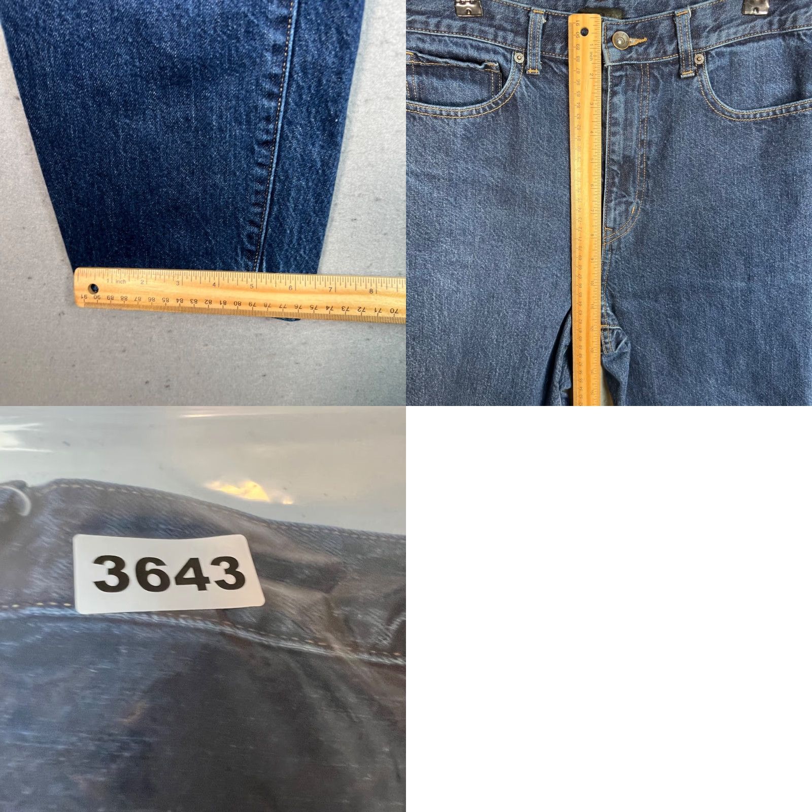Uniqlo Uniqlo Womens Jeans Dark Blue Denim Cotton 27 High-Waisted Tapered 5-Pocket Regular Rise Inseam 26 Size 27" / US 4 / IT 40 - 8 Thumbnail