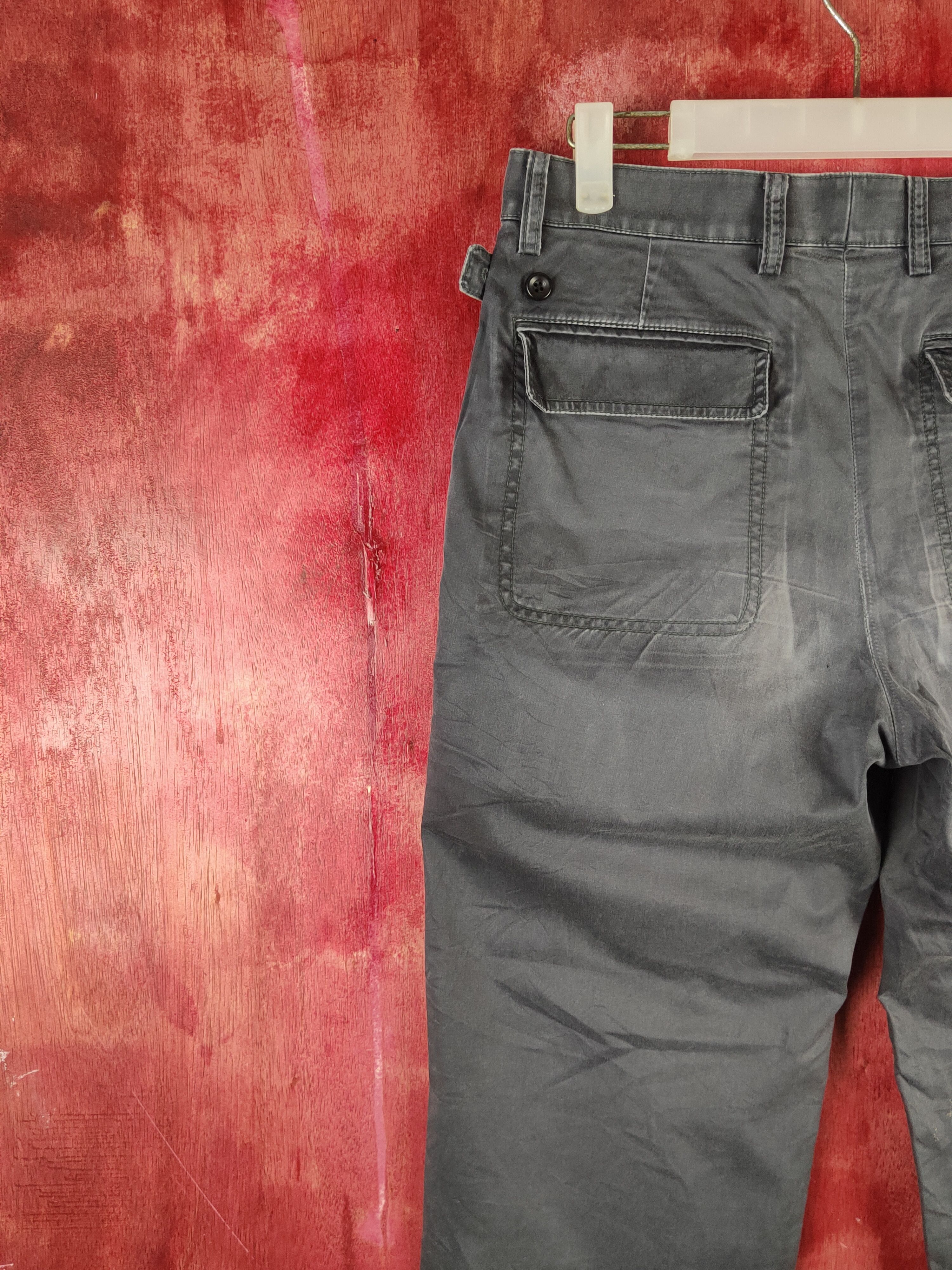 Japanese Brand Mind Free Gray Faded Multipocket Tactical Cargo Pants #S1723 Size US 30 / EU 46 - 8 Thumbnail