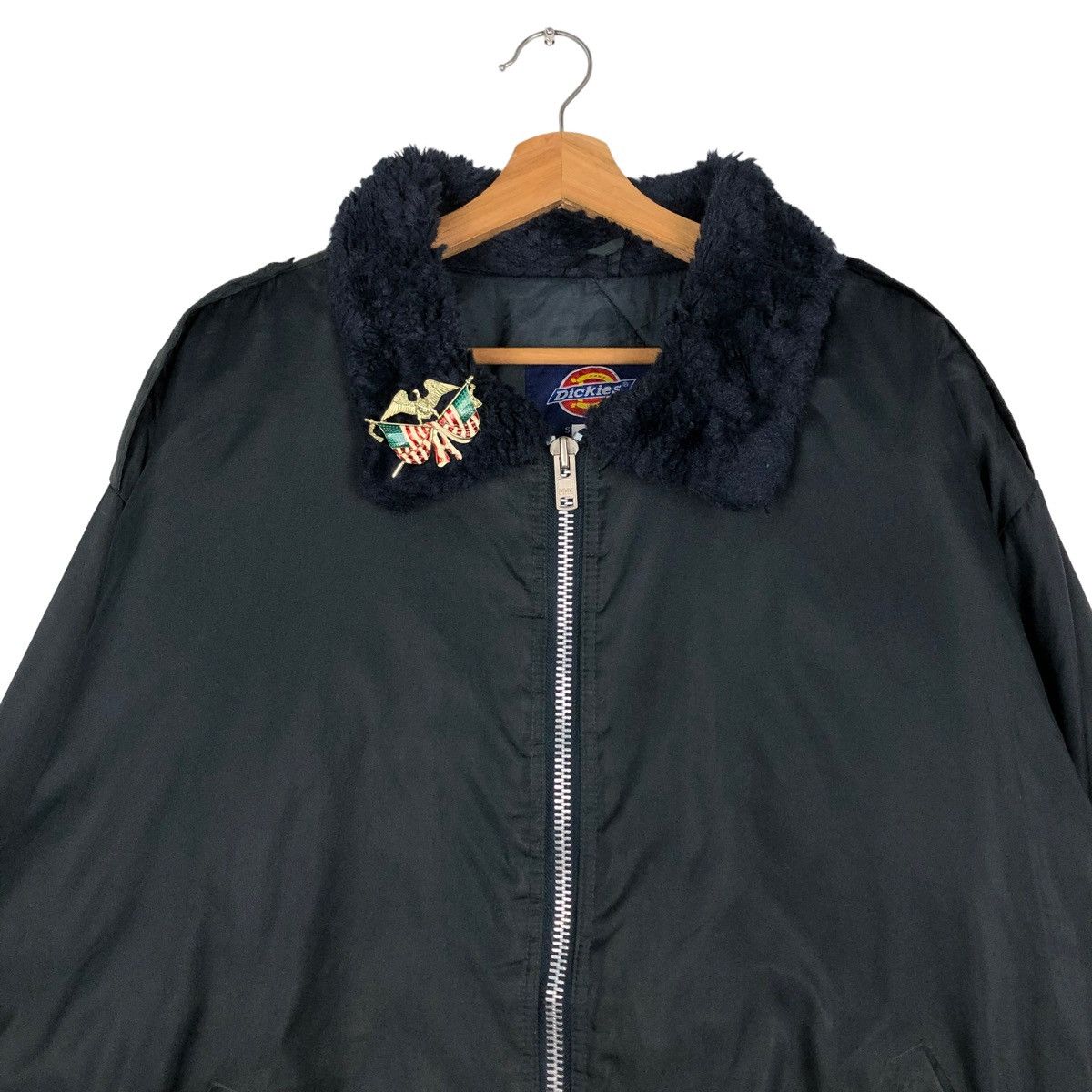 Japanese Brand 🔥VINTAGE BOMBER JACKET WORKER DICKIES MILITARY DESIGN Size US XL / EU 56 / 4 - 3 Thumbnail