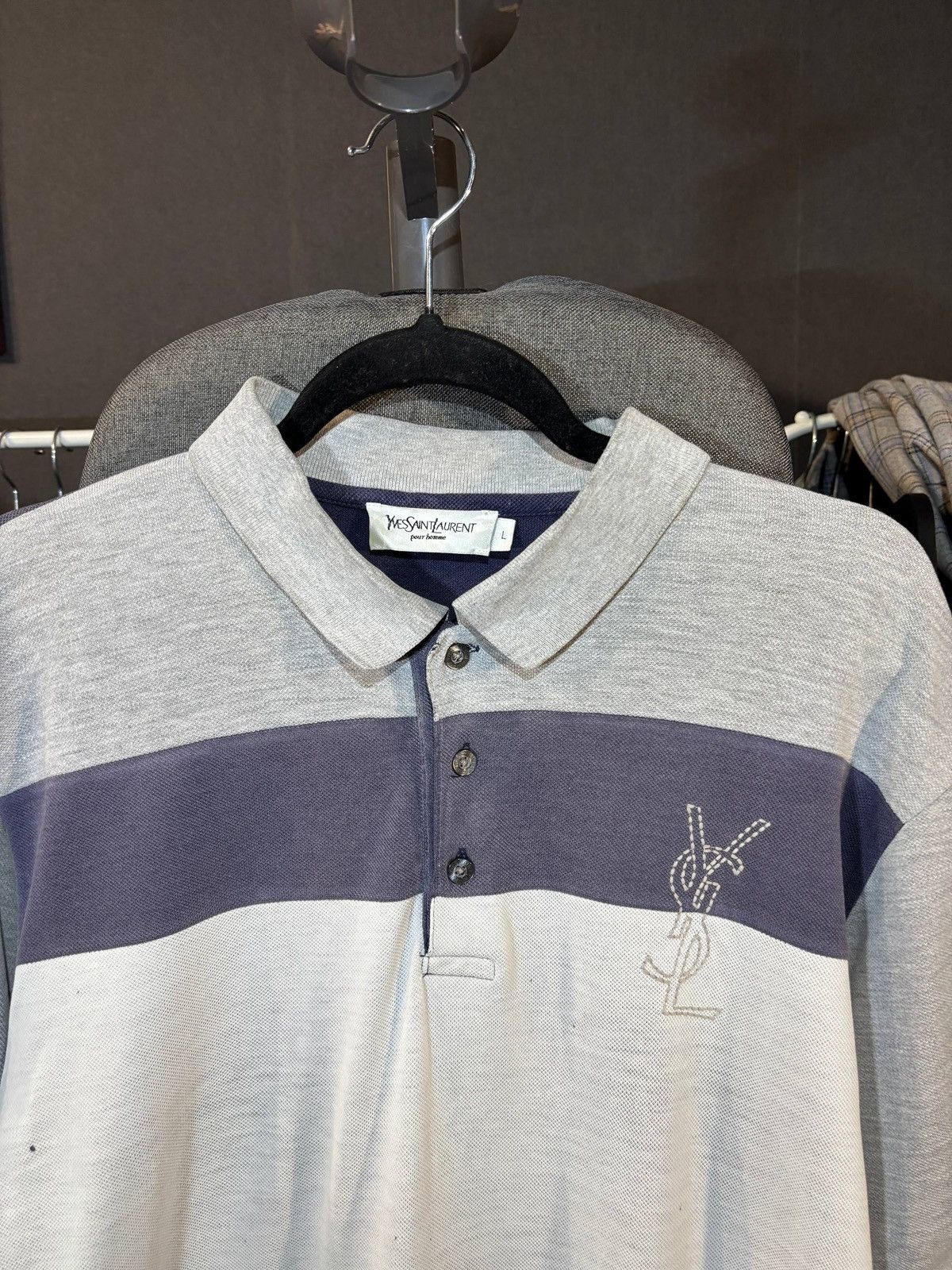 Yves Saint Laurent Yves Saint Laurent polo Size:L Size US L / EU 52-54 / 3 - 3 Thumbnail