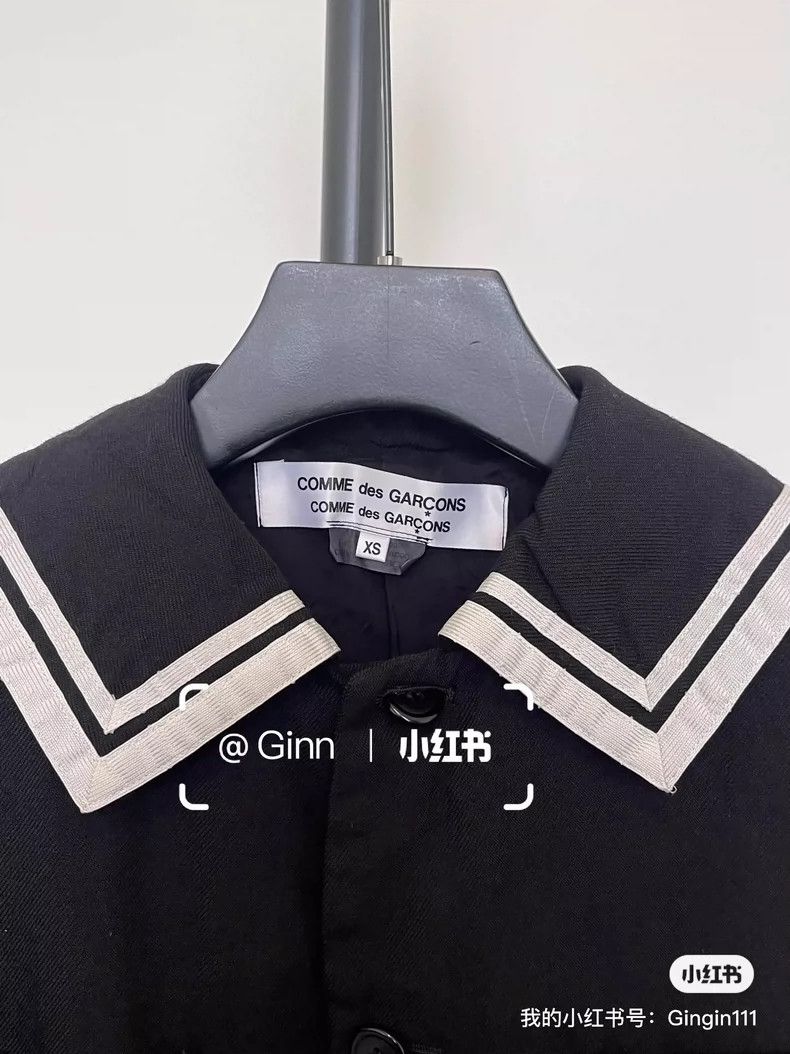 Comme des Garcons Comme Des Garcons Navy Collar Jacket Size XS / US 0-2 / IT 36-38 - 2 Thumbnail