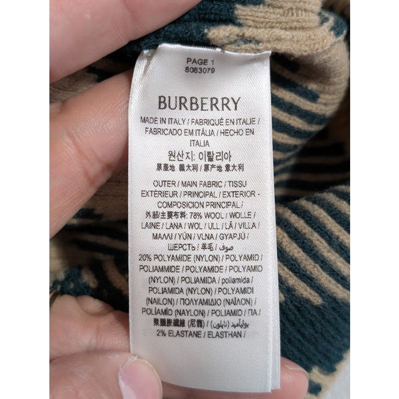 Burberry o1rshd1 Checked Cardigan in Beige/Green Size US XL / EU 56 / 4 - 14 Thumbnail