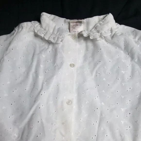 Other Vintage Forget Me Nots Lisa Of London Lace Blouse Top Shirt Size S / US 4 / IT 40 - 1 Thumbnail
