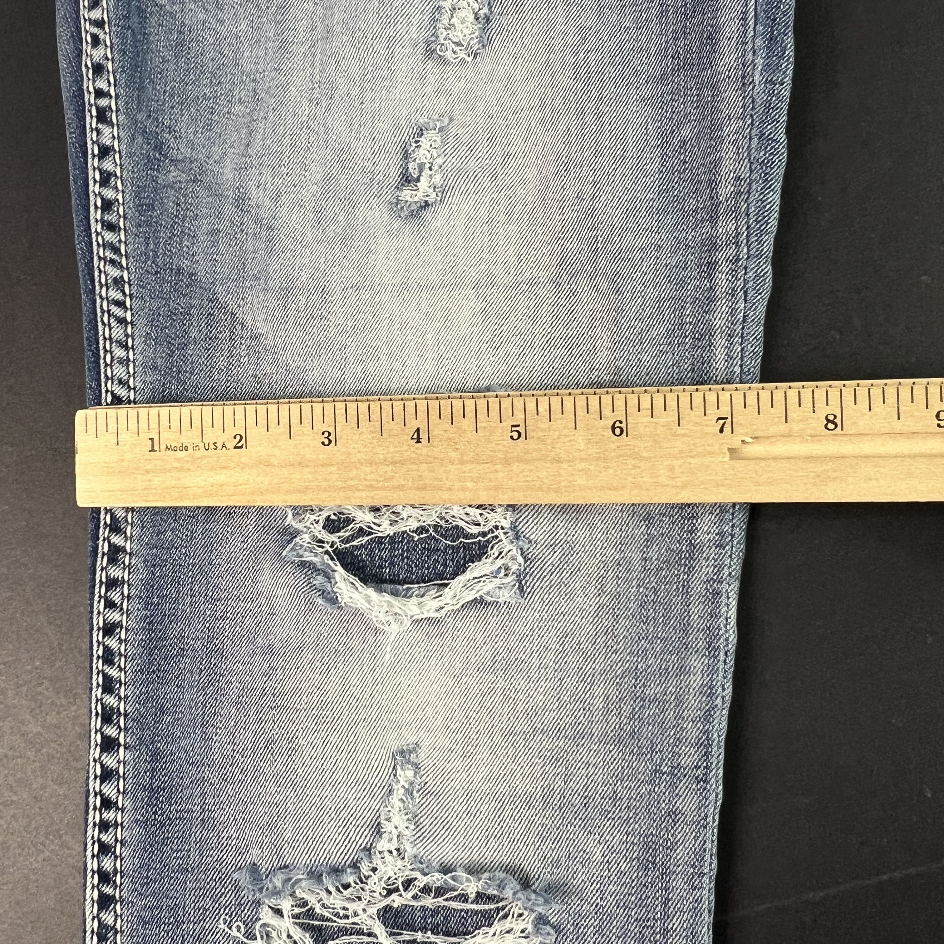 BKE BKE Jeans Jake Straight Light Blue Faded Distressed Denim Size US 28 / EU 44 - 18 Thumbnail