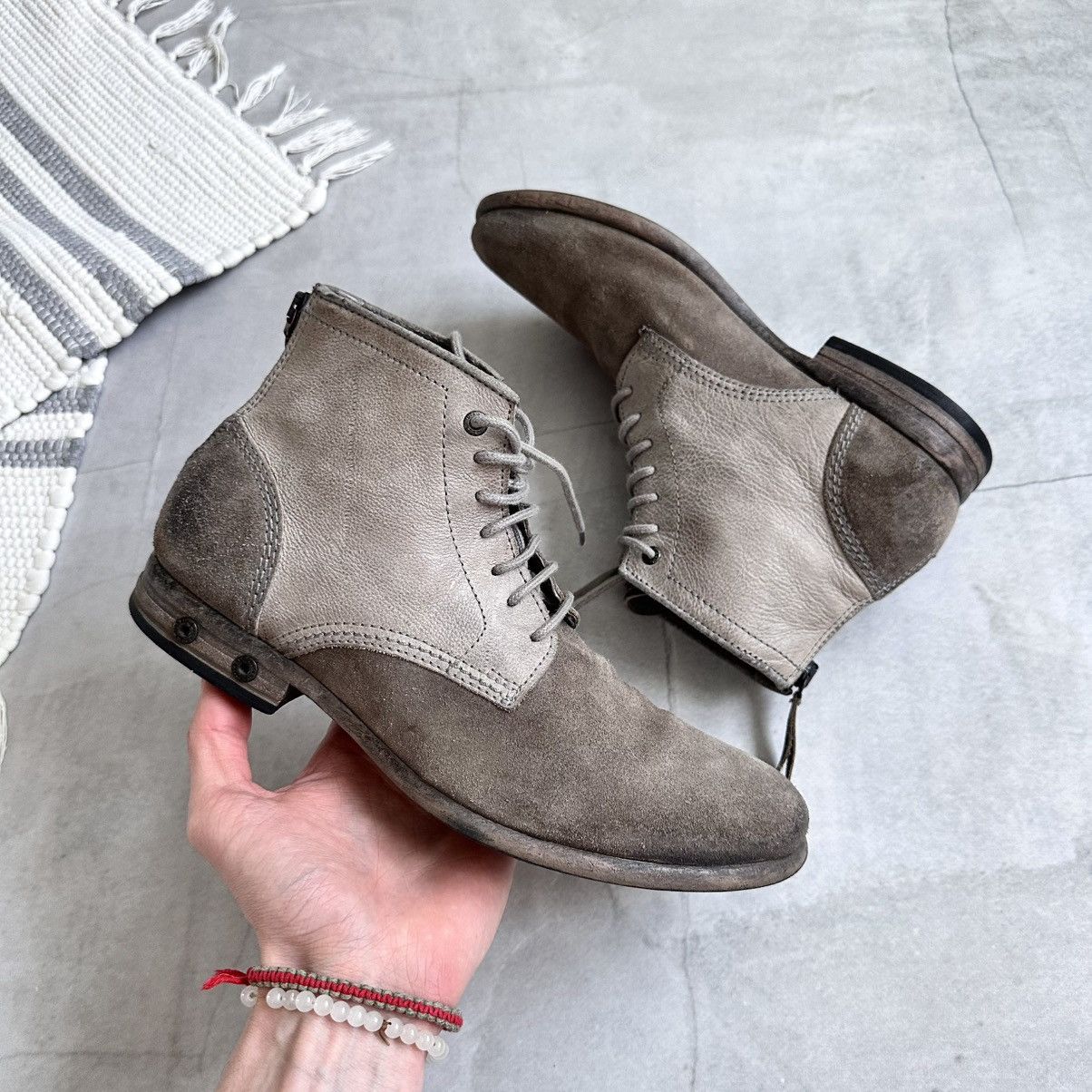 Dirk Bikkembergs Diesel Avantgarde Combat Biker Boots Back Zip Inspired Guidi Size US 7.5 / EU 40-41 - 8 Thumbnail