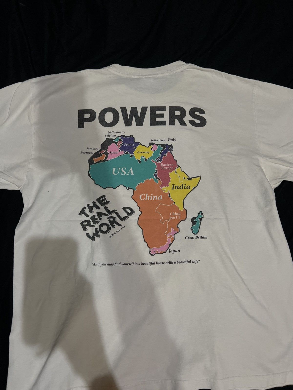Powers Supply Powers World Tee Size US XL / EU 56 / 4 - 5 Thumbnail