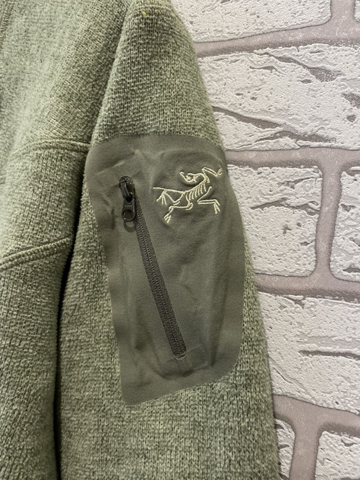 Arc'teryx × Vintage Arc'teryx Fleece Jacket 1/4 Zip Sherpa Long Sleeve Green Size M / US 6-8 / IT 42-44 - 3 Thumbnail