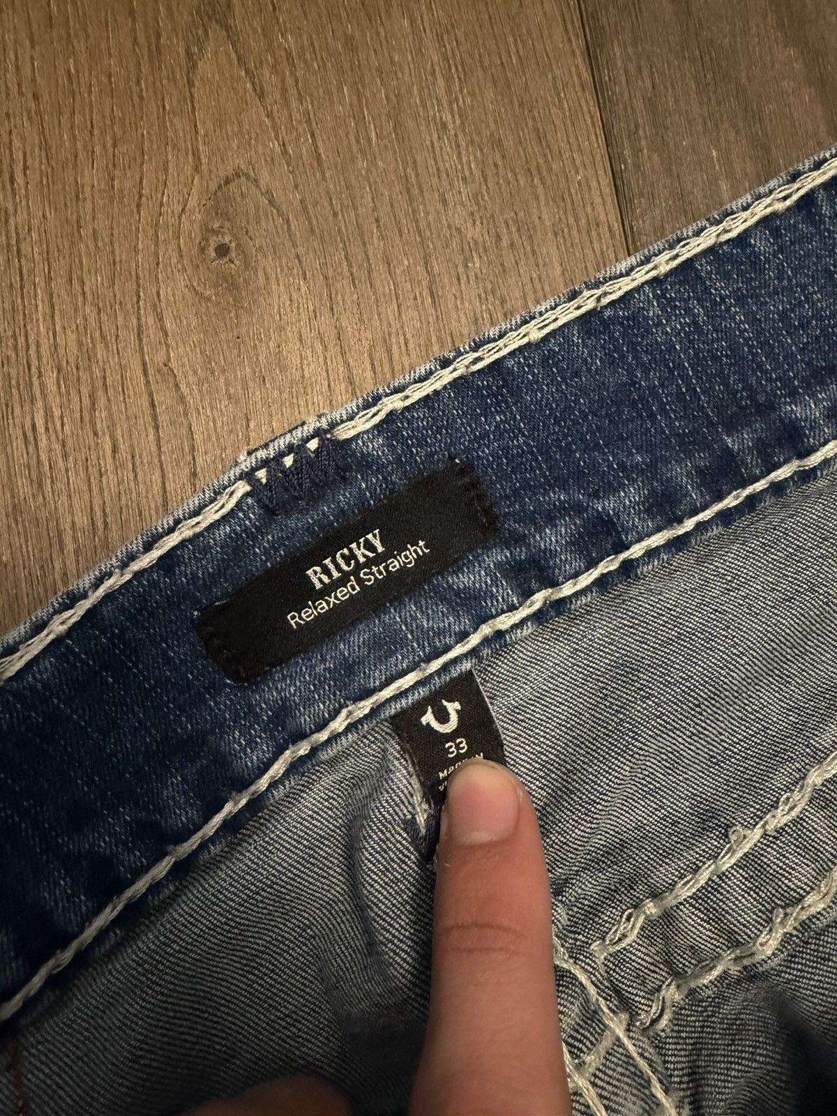 True Religion True Religion Ricky Straight Jeans Size US 32 / EU 48 - 4 Thumbnail