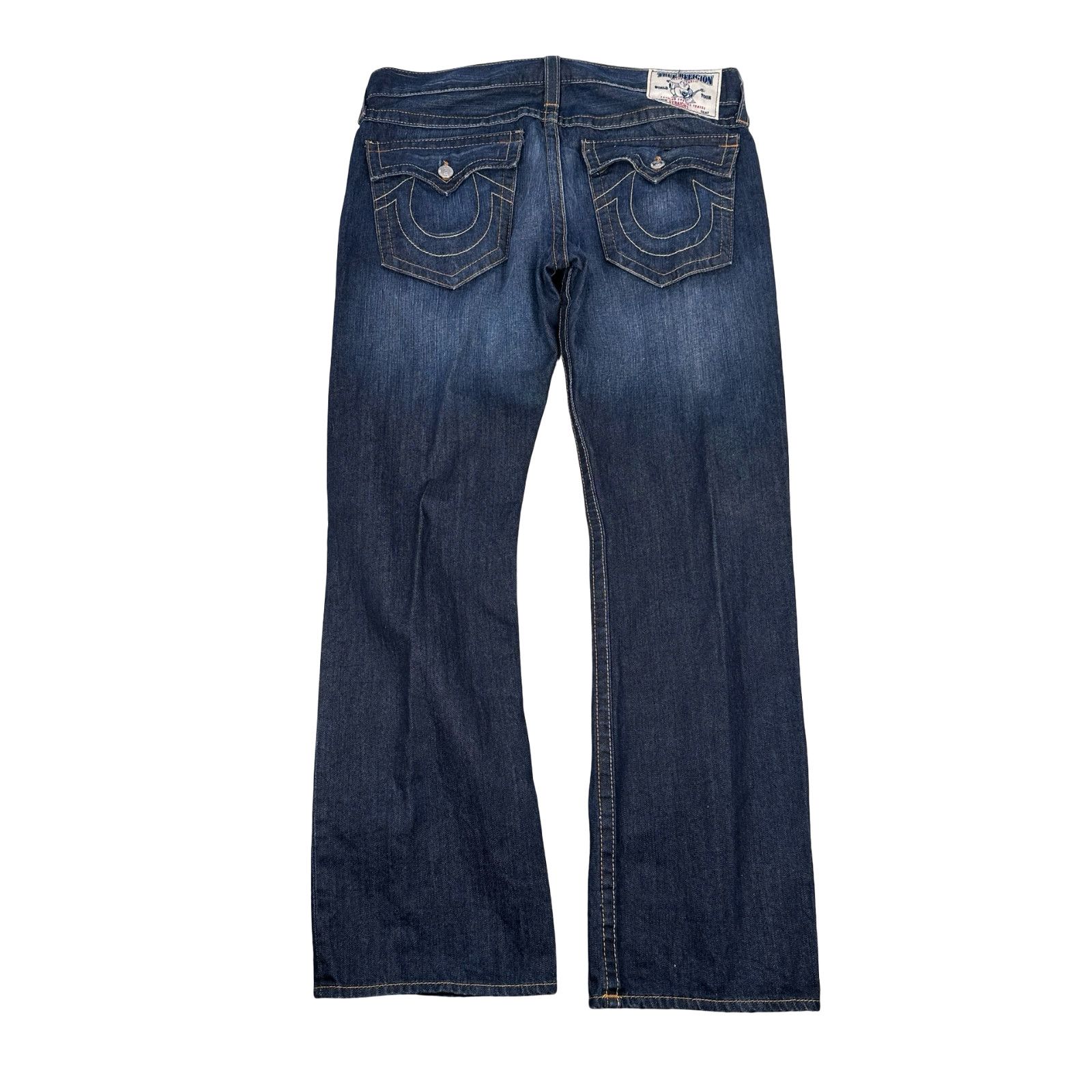 True Religion True Religion World Tour Jeans Mens 38 Blue Denim Straight Size US 38 / EU 54 - 2 Thumbnail
