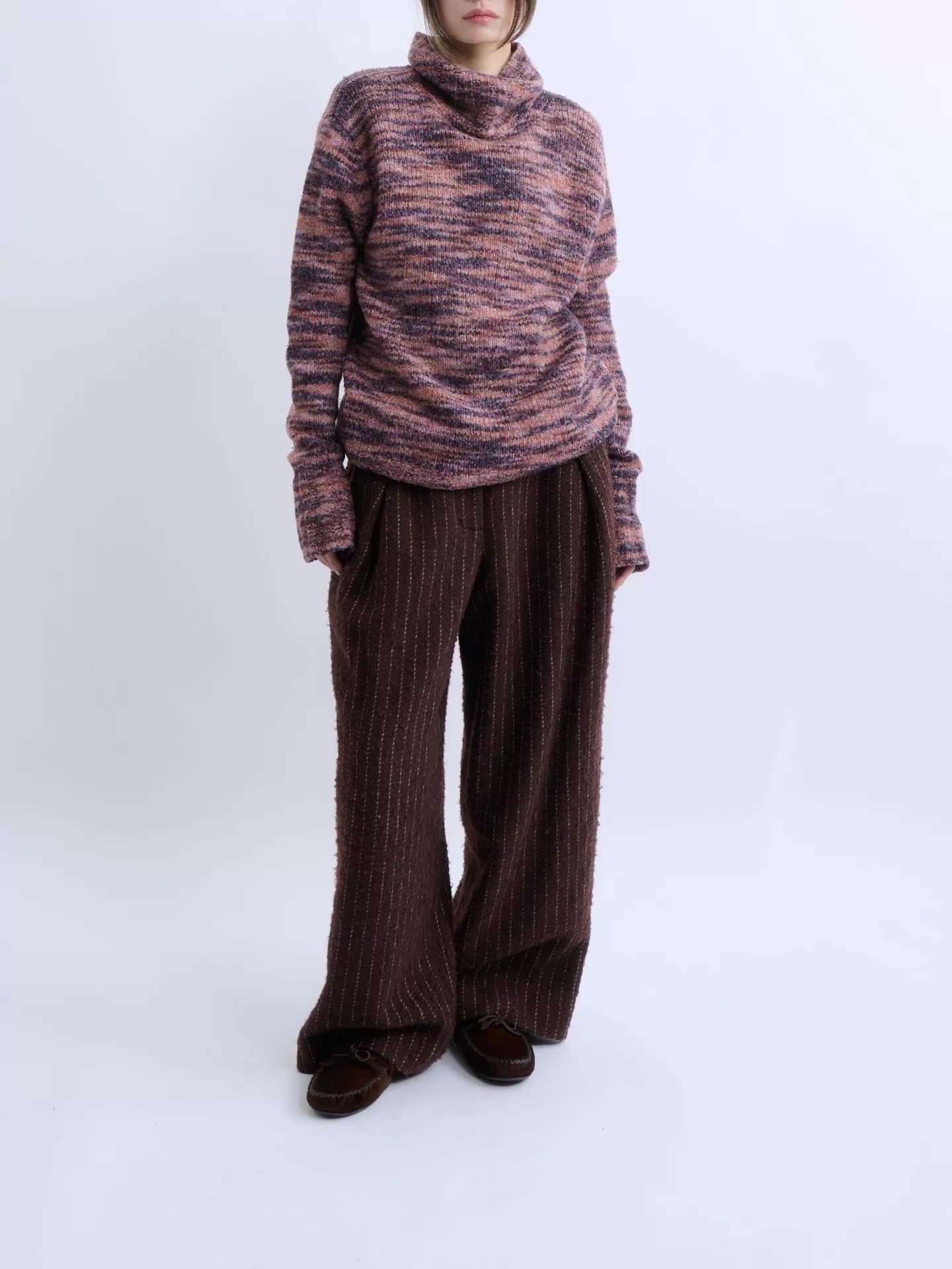 Sies Marjan Sies Marjan Multicolor Wool-Silk Turtleneck Sweater M Size M / US 6-8 / IT 42-44 - 2 Thumbnail