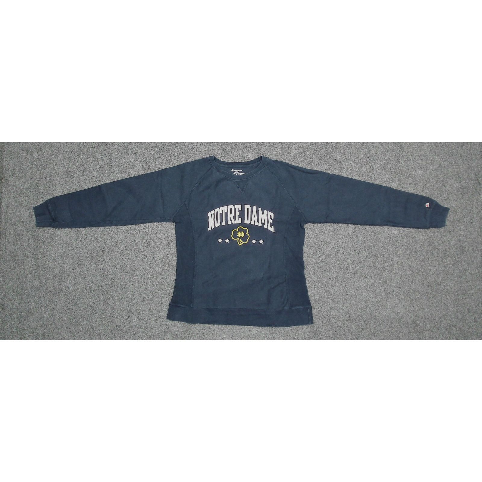 Champion Champion Reverse Weave Y2K Notre Dame Raglan Sweatshirt Size L / US 10 / IT 46 - 5 Thumbnail