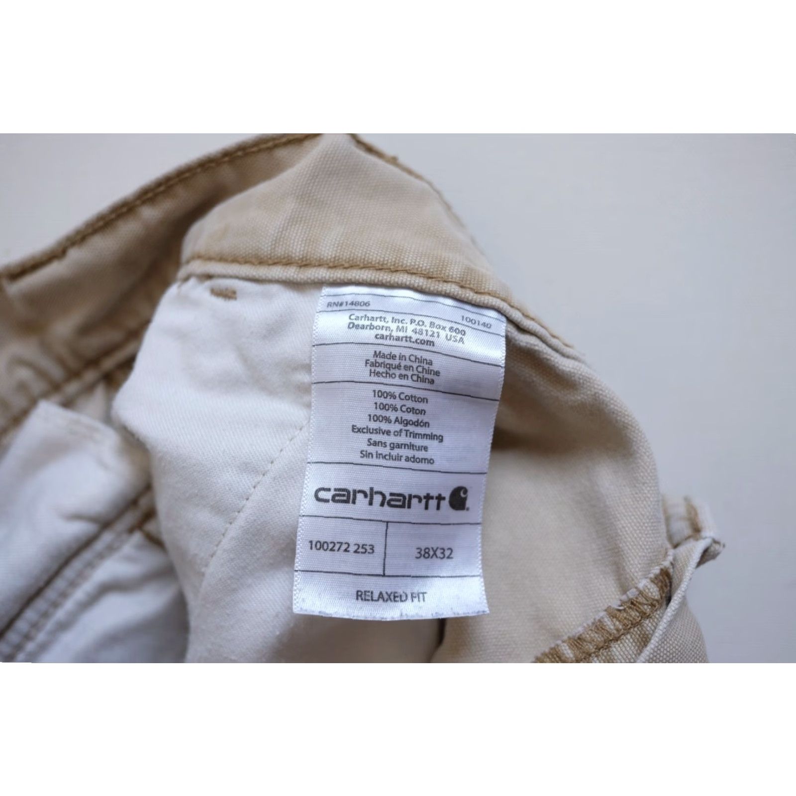 Carhartt VINTAGE Carhartt VTG Y2K 90s Workwear Distressed Cargo Pants Relaxed Fit Mens 38x32 Beige Cargo Pants 90s Womens? Size US 38 / EU 54 - 7 Thumbnail