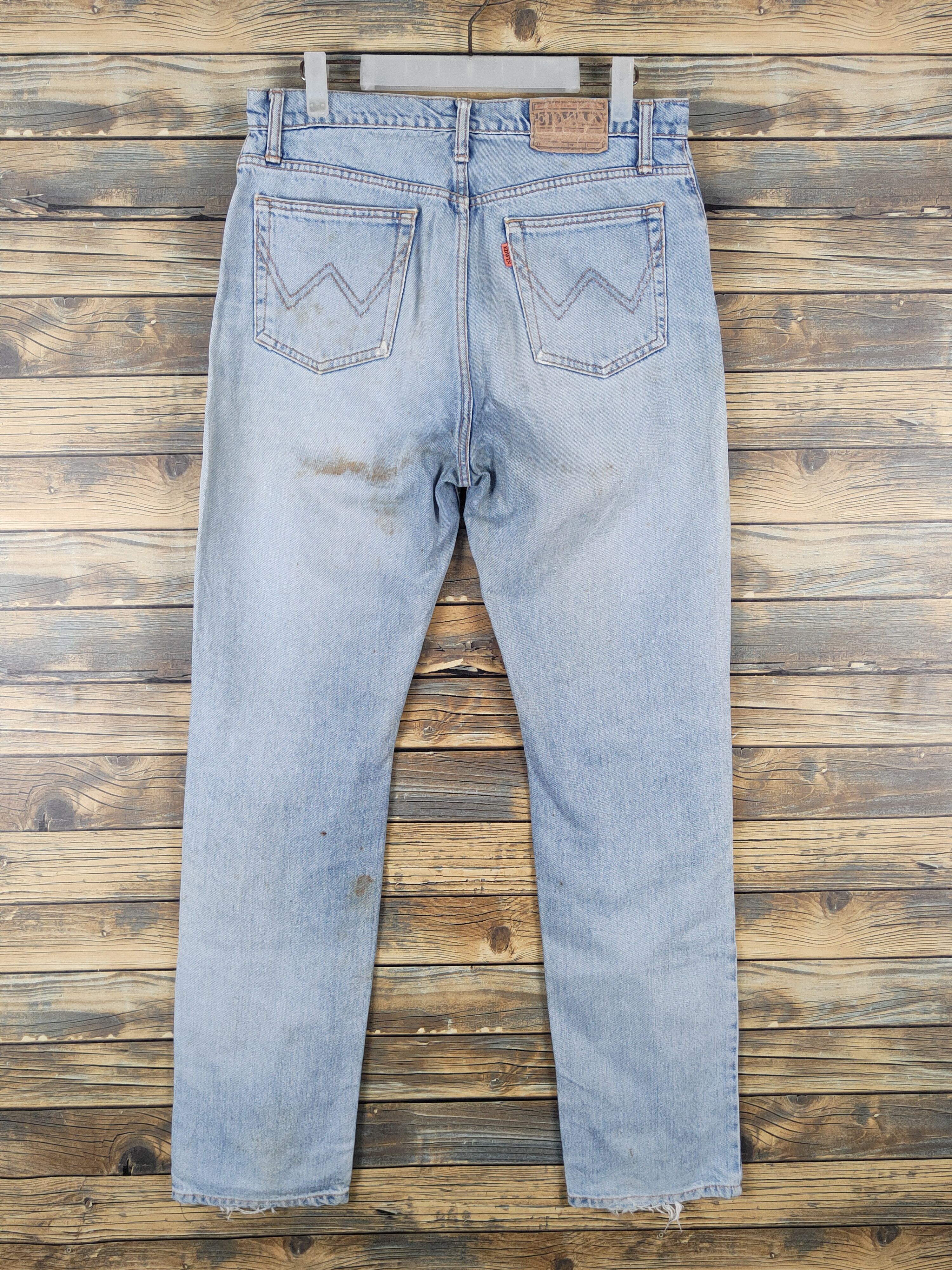 Edwin Edwin Light Blue Distressed Ripped denim Jeans #W1485 Size US 33 - 9 Thumbnail