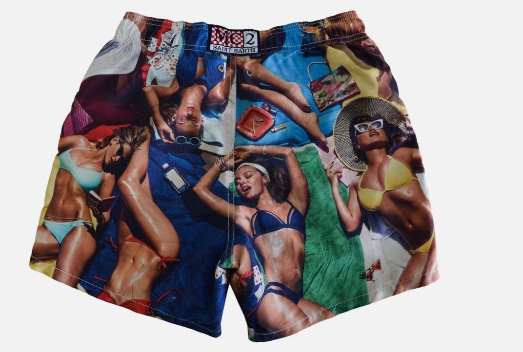 Playboy MC2 SAINT BARTH X PLAYBOY DESIGNER SUMMER SHORTS Size US 30 / EU 46 - 2 Thumbnail