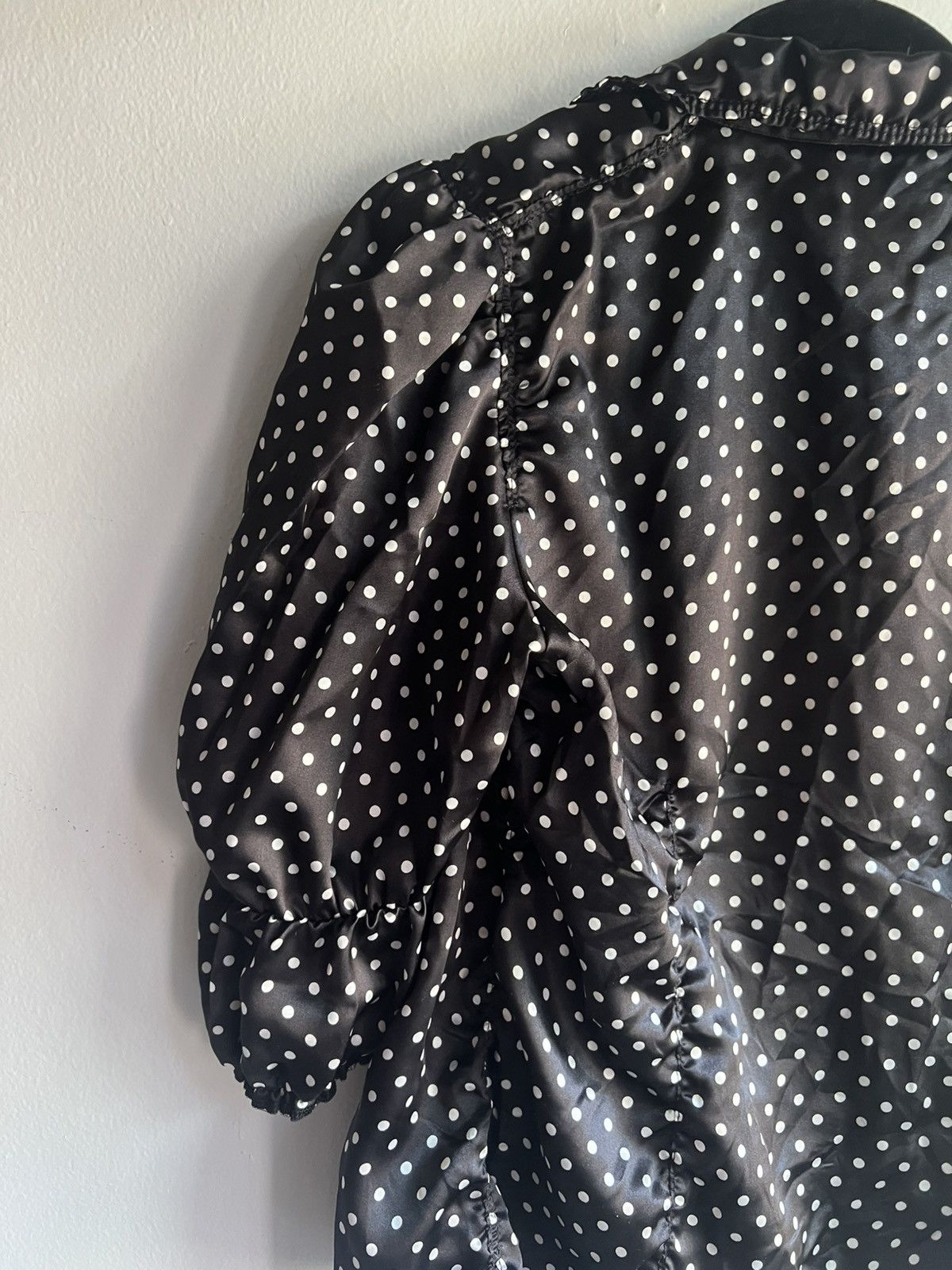 Comme des Garcons PLAY Black And White Polka Dot Blouse Button Up Size S / US 4 / IT 40 - 3 Thumbnail