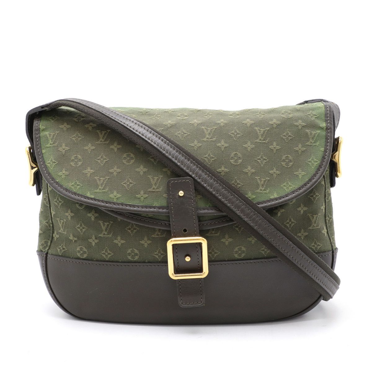 Louis Vuitton Louis Vuitton Monogram Mini Canvas Leather Shoulder Bag M92673 Canvas Crossbody Bag M92673 in Green, Women's