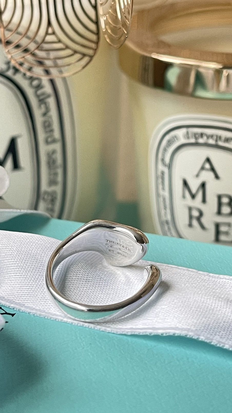 Tiffany & Co. Tiffany & Co. Peretti Full Heart Ring Silver size 5 NEW $485 Size ONE SIZE - 19 Thumbnail