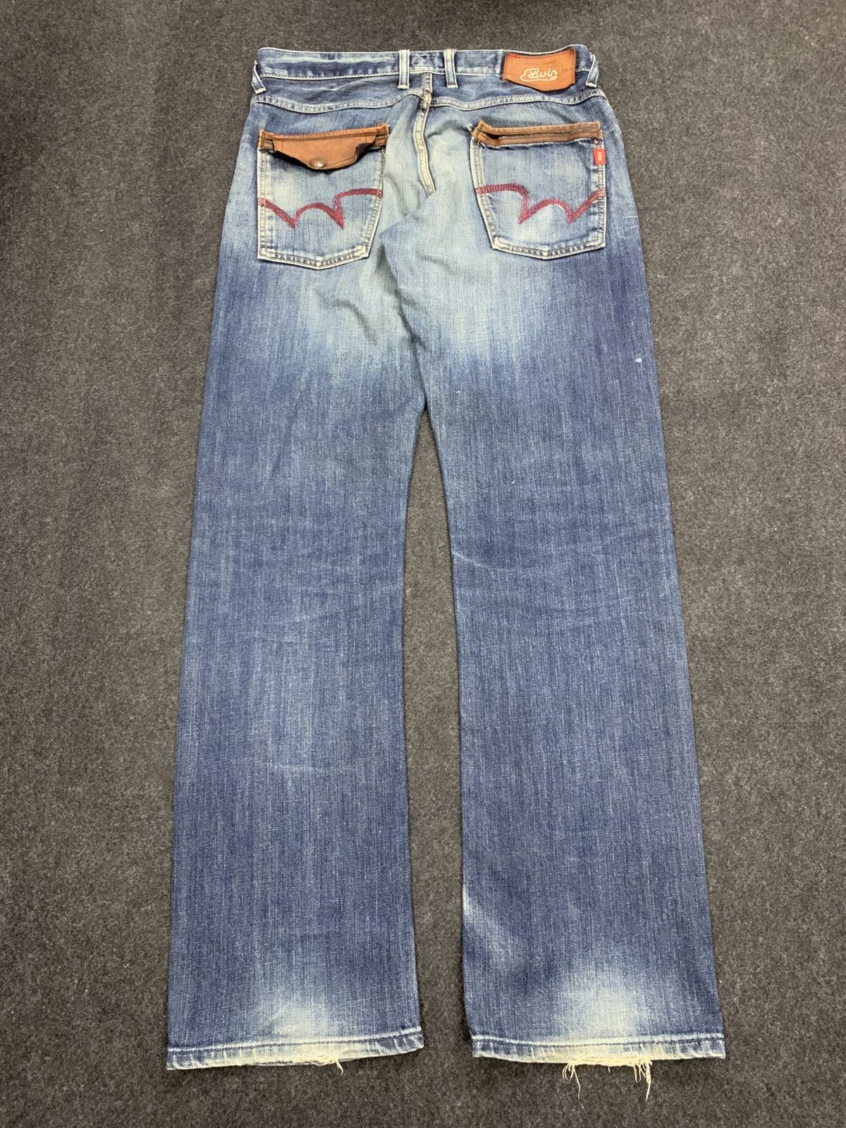 Edwin EDWIN Blue Trip Distressed Denim Jeans Flap Pocket Size US 32 / EU 48 - 8 Thumbnail
