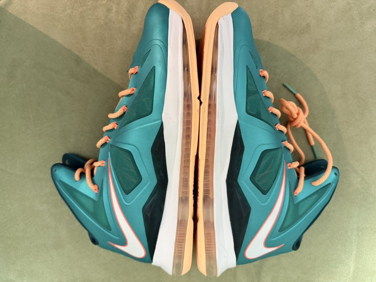 Nike Nike LeBron X (10) “Miami Dolphins” mid-top sneakers NEW 12 Size US 12 / EU 45 - 5 Thumbnail
