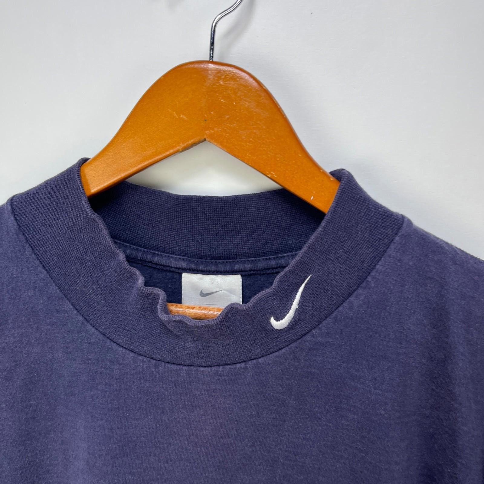 Nike Vintage Nike Sun Faded Swoosh Mock Neck Shirt 2XL Size US XXL / EU 58 / 5 - 3 Thumbnail