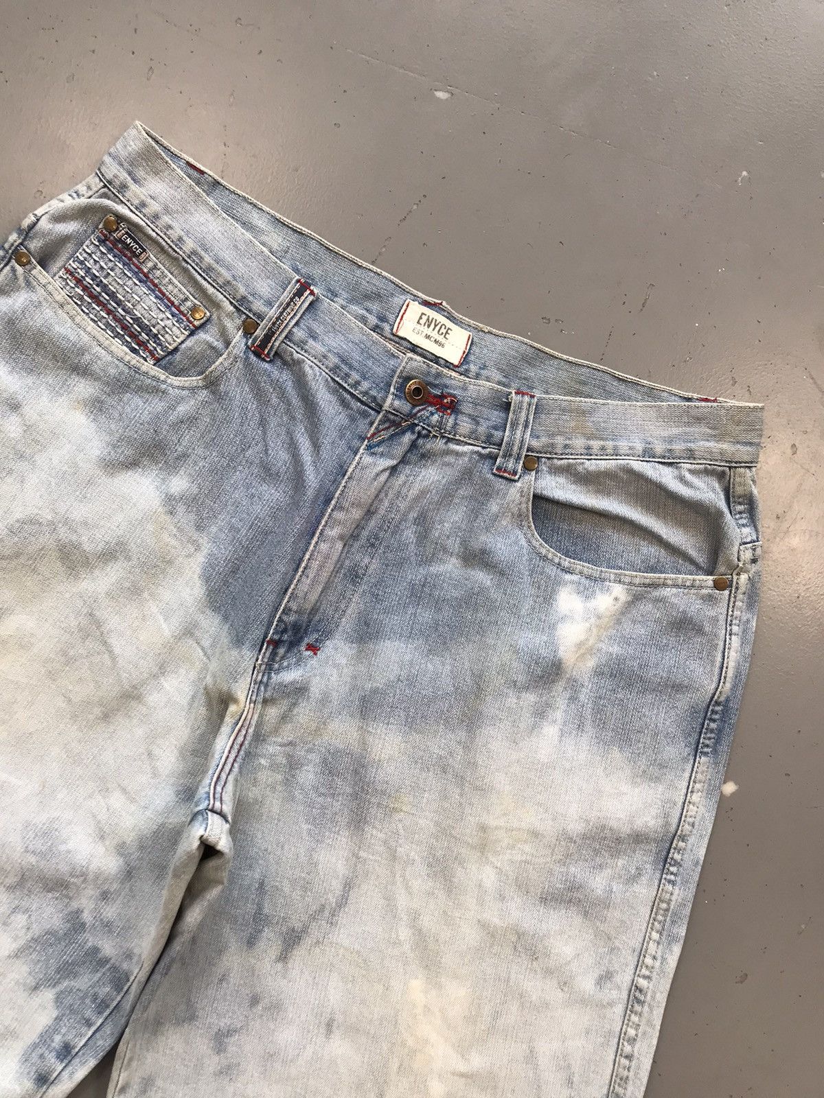Enyce × Vintage Vintage enyce thread embroidered pocket denim jort Size US 40 / EU 56 - 4 Thumbnail