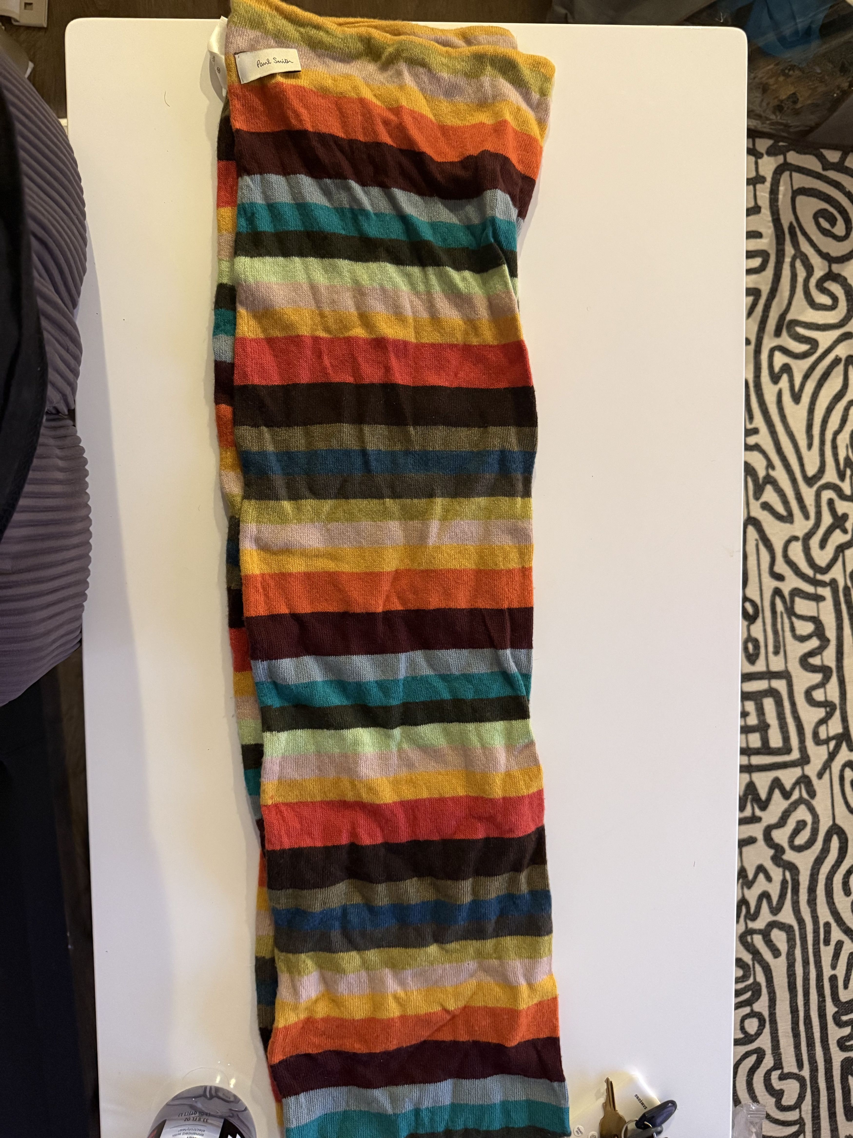 Paul Smith Paul Smith Cashmere Scarf multi color Size ONE SIZE - 1 Thumbnail
