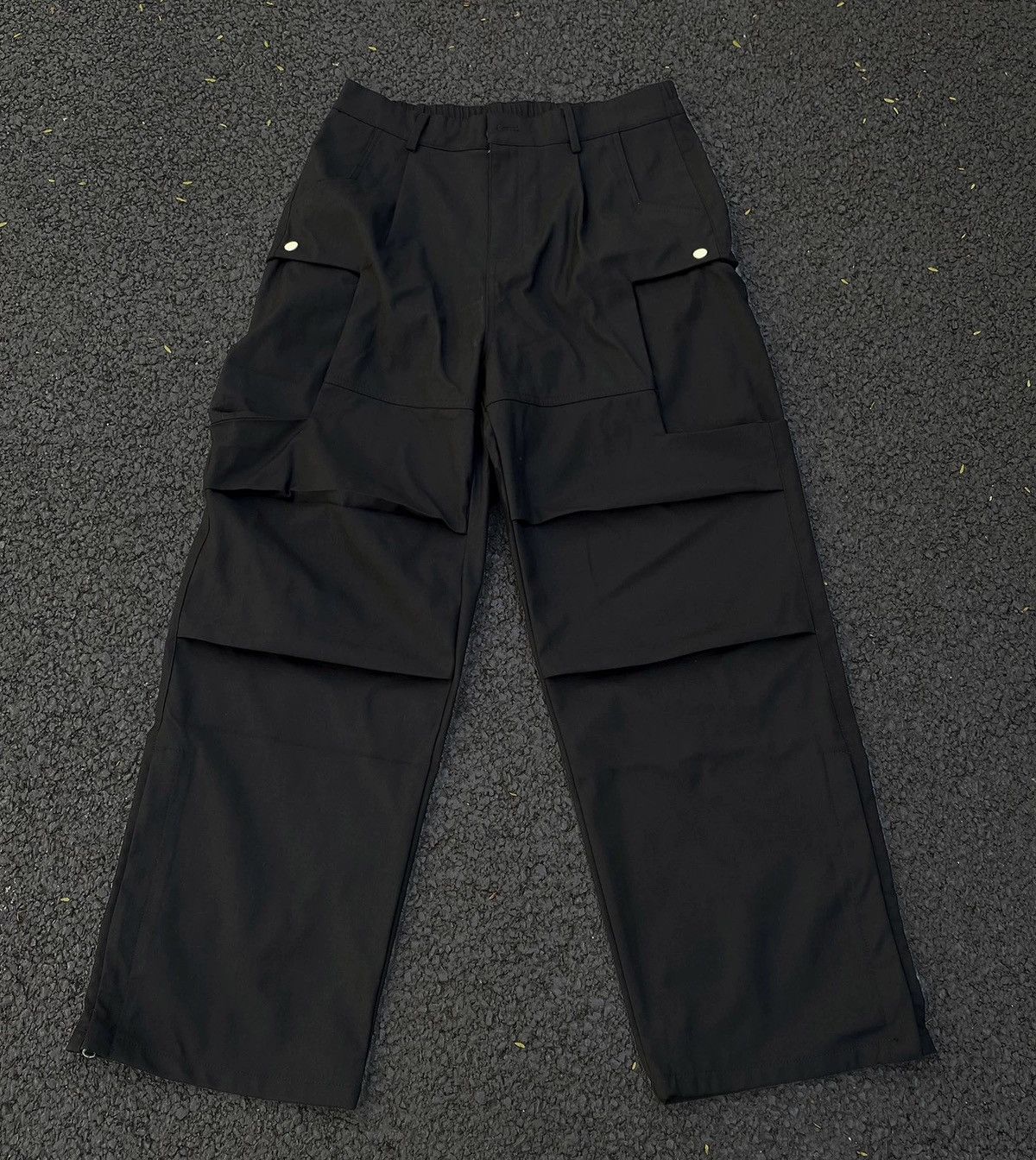 Japanese Brand × Vintage Retro punk zip-hem pleated cargo pants Size US 30 / EU 46 - 5 Thumbnail