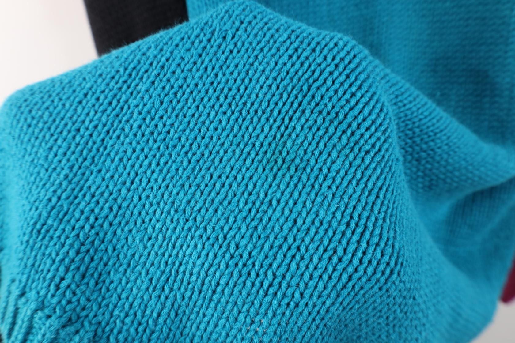 Vintage Vintage 90s Streetwear Block Marled Knit Tunic Sweater Size L / US 10 / IT 46 - 5 Thumbnail