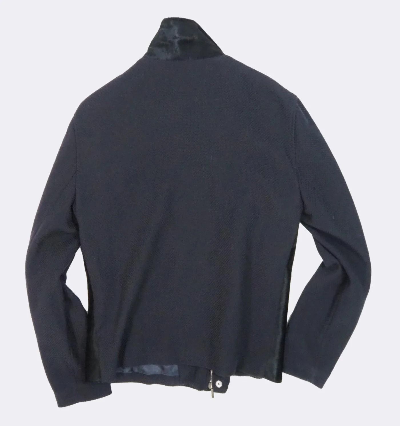 Emporio Armani Emporio Armani Calfskin Hair Leather and Knit Jacket $1795 Size US L / EU 52-54 / 3 - 14 Thumbnail