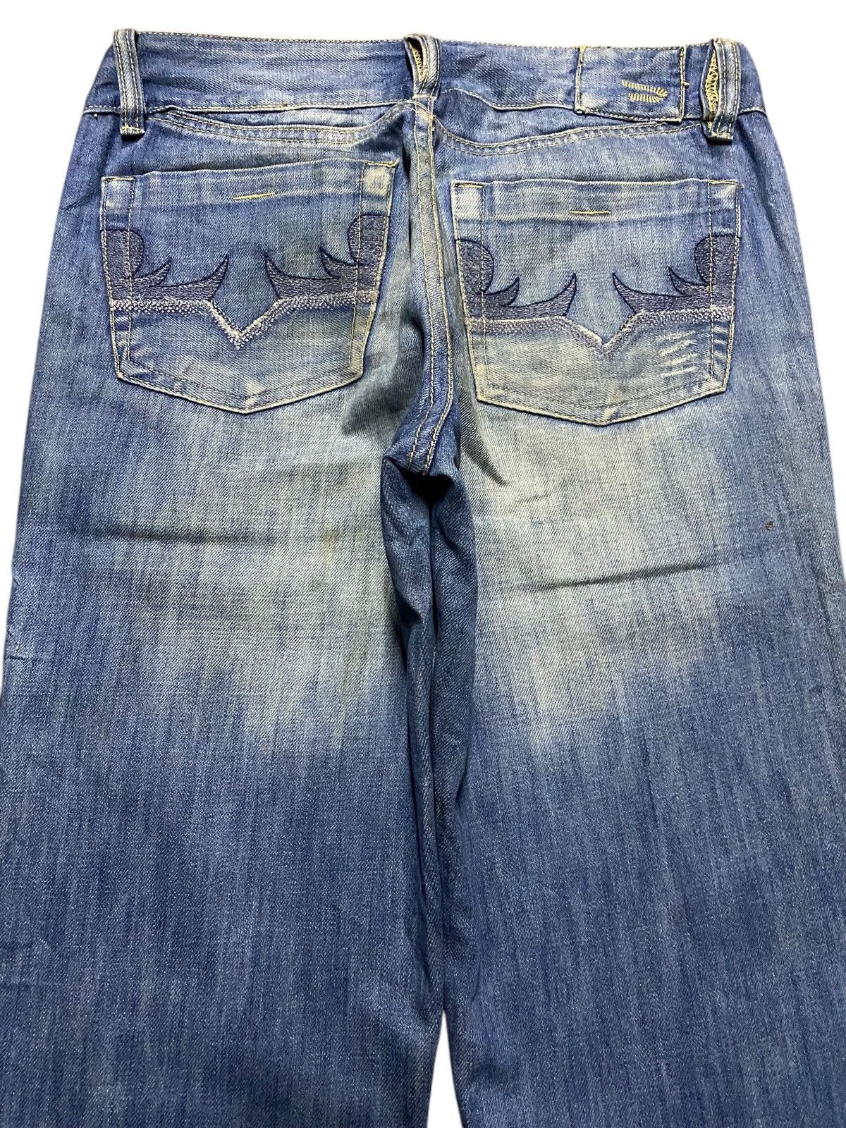 Tornado Mart Vintage Diesel Faded Wash Flare Style Jeans Size US 30 / EU 46 - 4 Thumbnail