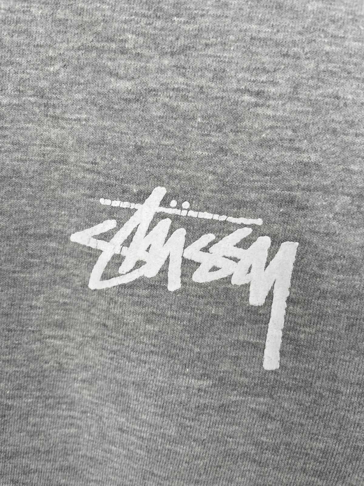Designer × Stussy Stussy long sleeve big logo cotton grey size M Size US M / EU 48-50 / 2 - 9 Thumbnail