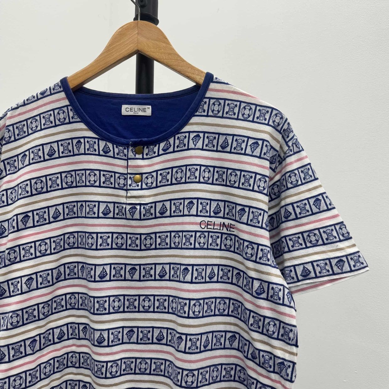Celine Vintage 90s Celine Paris Henley Size M / US 6-8 / IT 42-44 - 3 Thumbnail