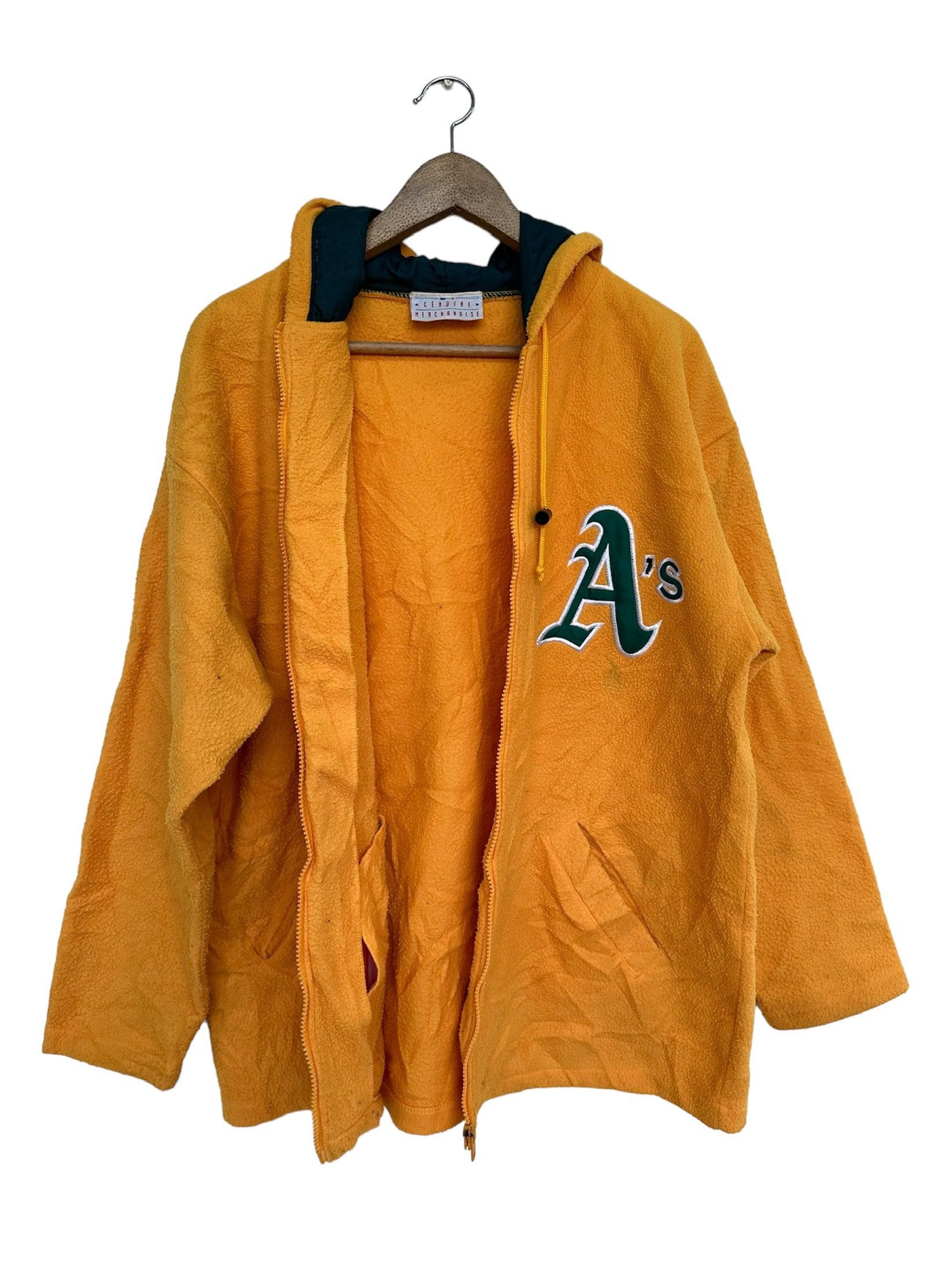 MLB Vintage 1995 MLB Oakland Athletics A’s Fleece Hoodie Jacket Size US L / EU 52-54 / 3 - 4 Thumbnail