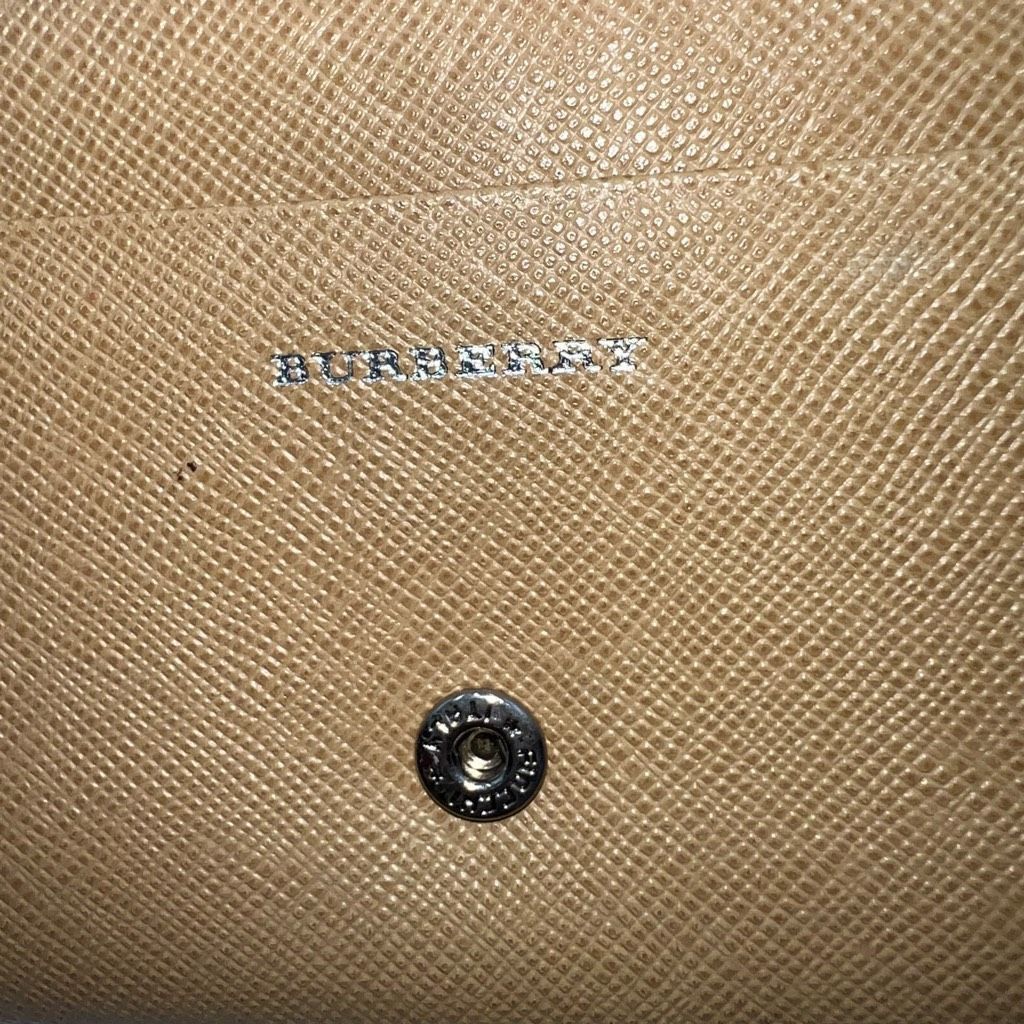 Burberry Burberry Saffiano Leather Snap Front Wallet Size ONE SIZE - 5 Thumbnail