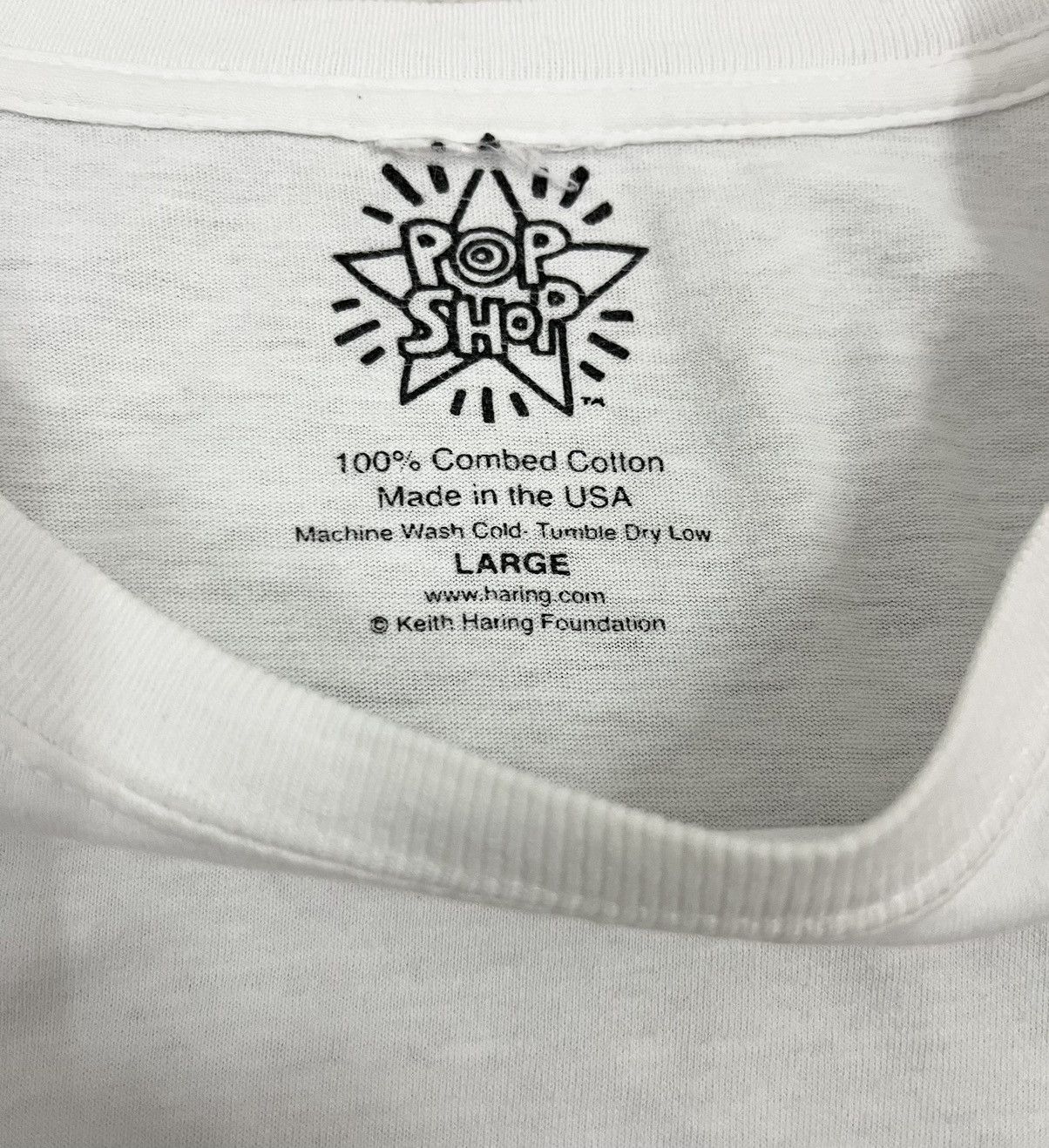 Keith Haring × Vintage Vintage Pop Shop Keith Haring NY Apple Tshirt Size US L / EU 52-54 / 3 - 5 Thumbnail