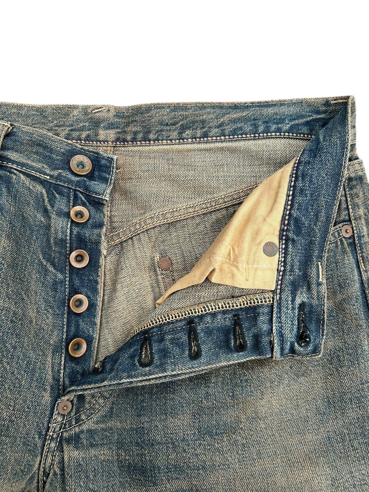 Kapital Vintage The Blue of an Selvedge Distressed Rusty Denim Jeans Size US 32 / EU 48 - 10 Thumbnail