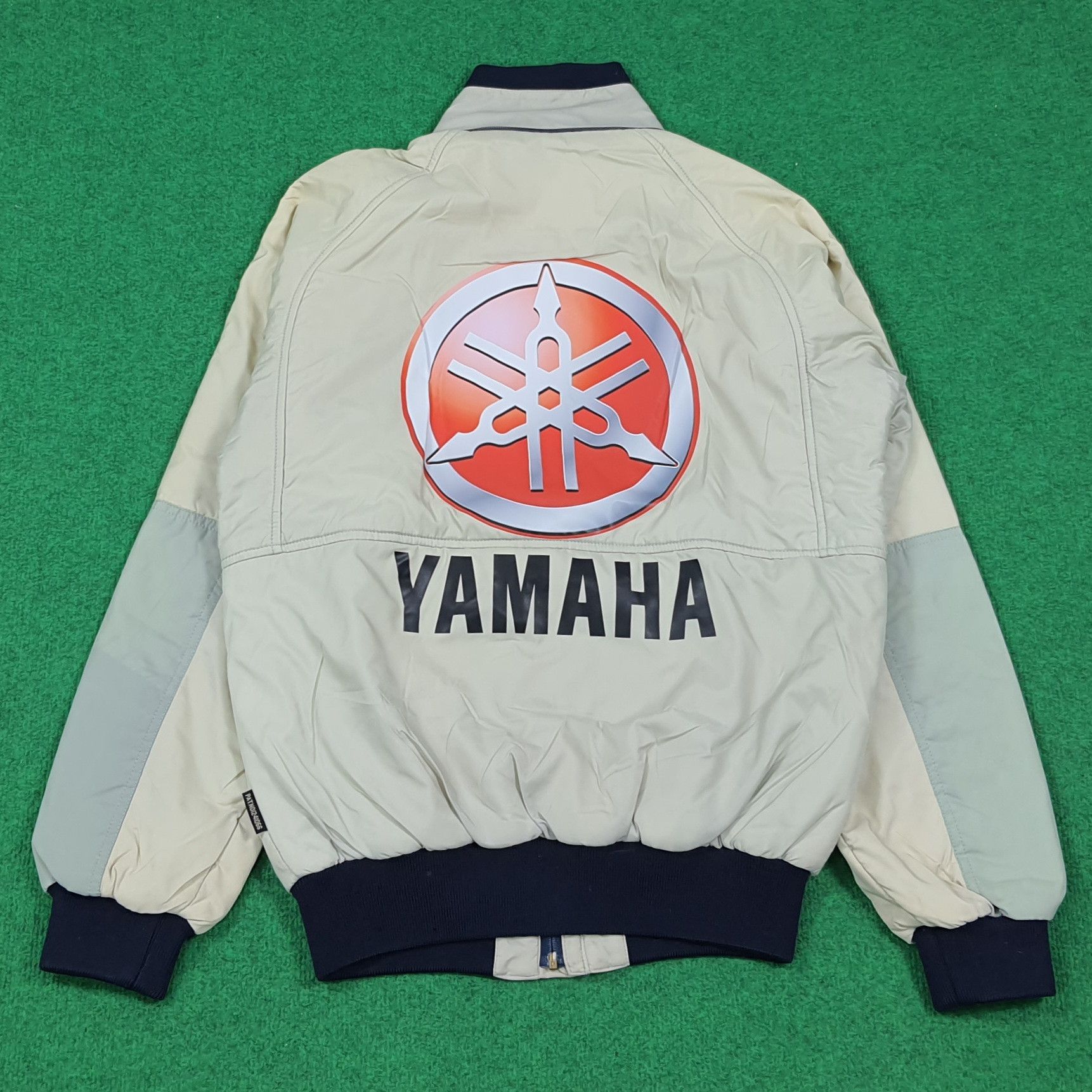 Yamaha Vintage 90s YAMAHA Racing Bomber Jacket Puffer C279N26 Size US M / EU 48-50 / 2 - 4 Thumbnail