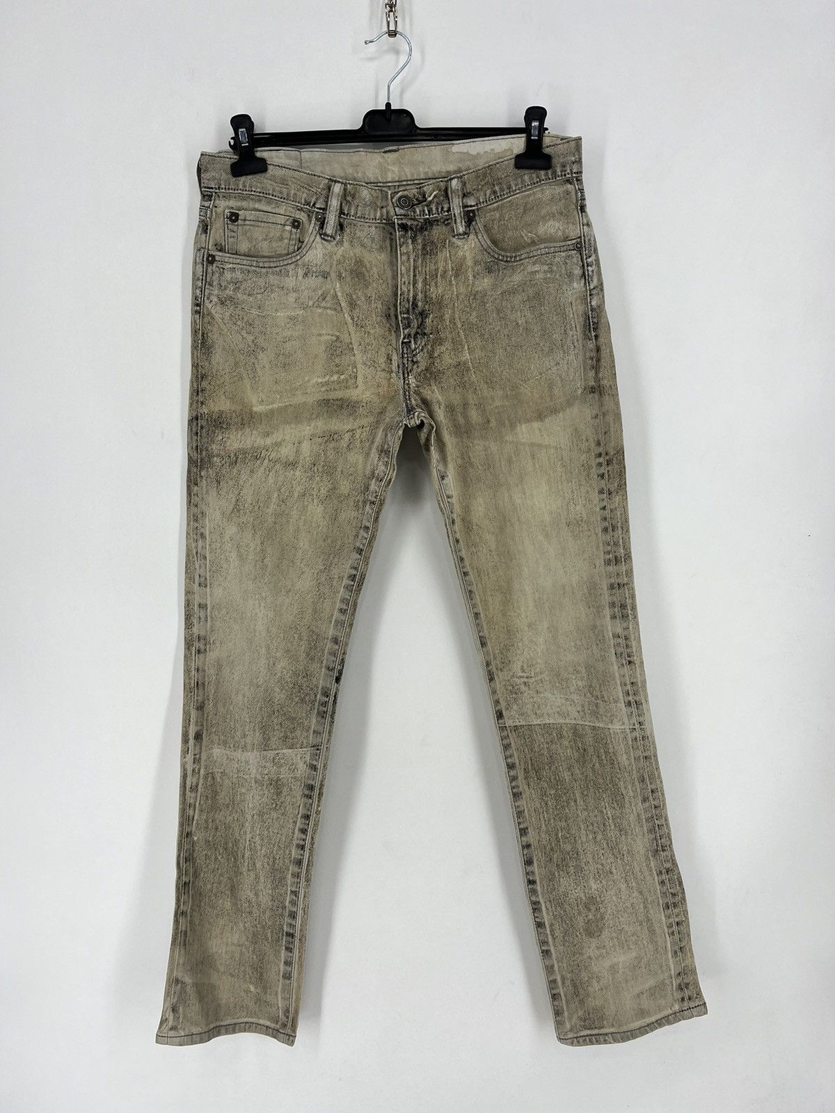 Levi's × Levi's Vintage Clothing Vintage Levis 511 Beige Dirty Jeans Levi's Faded Denim Size US 33 - 1 Thumbnail