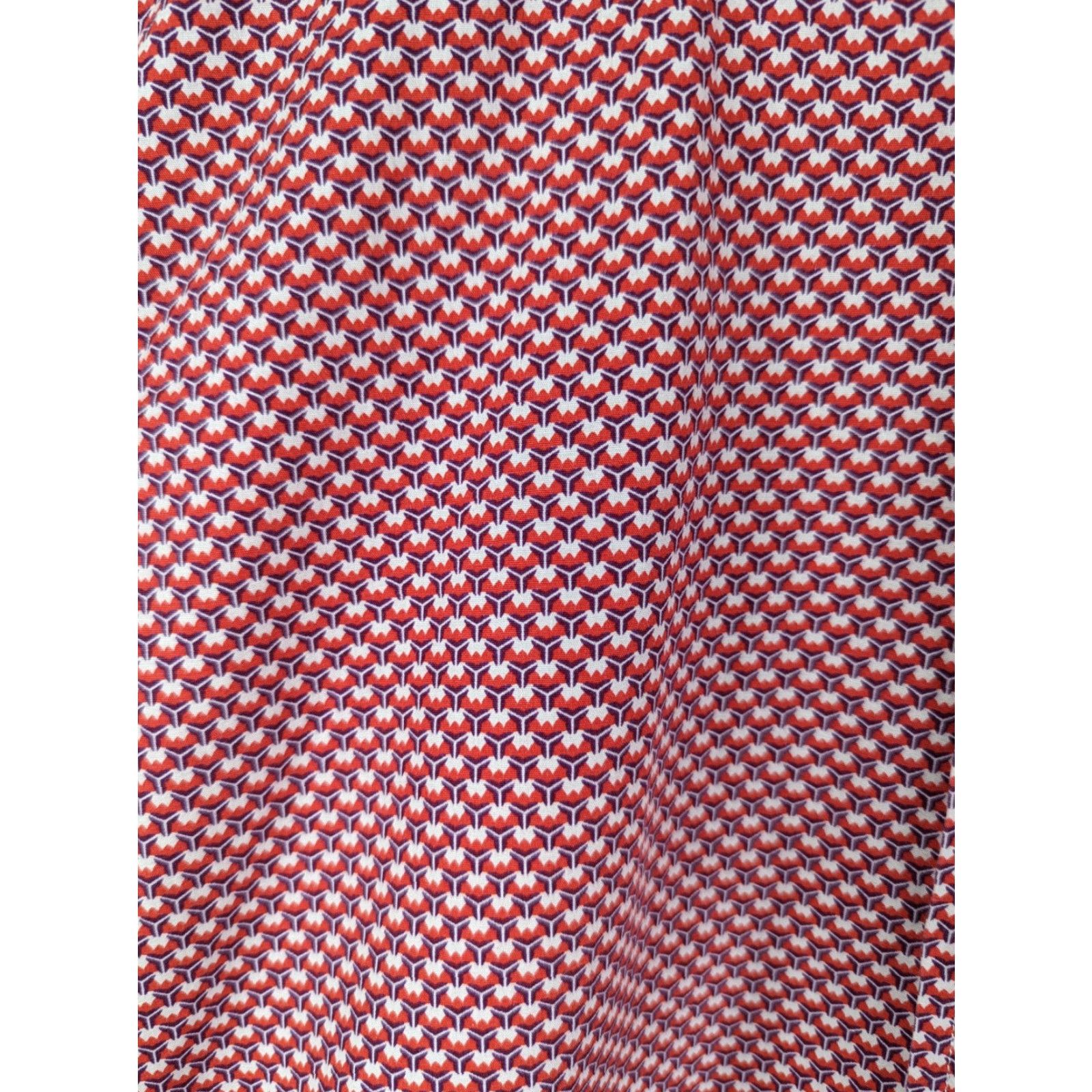 Banana Republic VINTAGE Banana Republic Milly Collection Short Sleeve Button Down Shirt Red Small No Size US S / EU 44-46 / 1 - 3 Thumbnail
