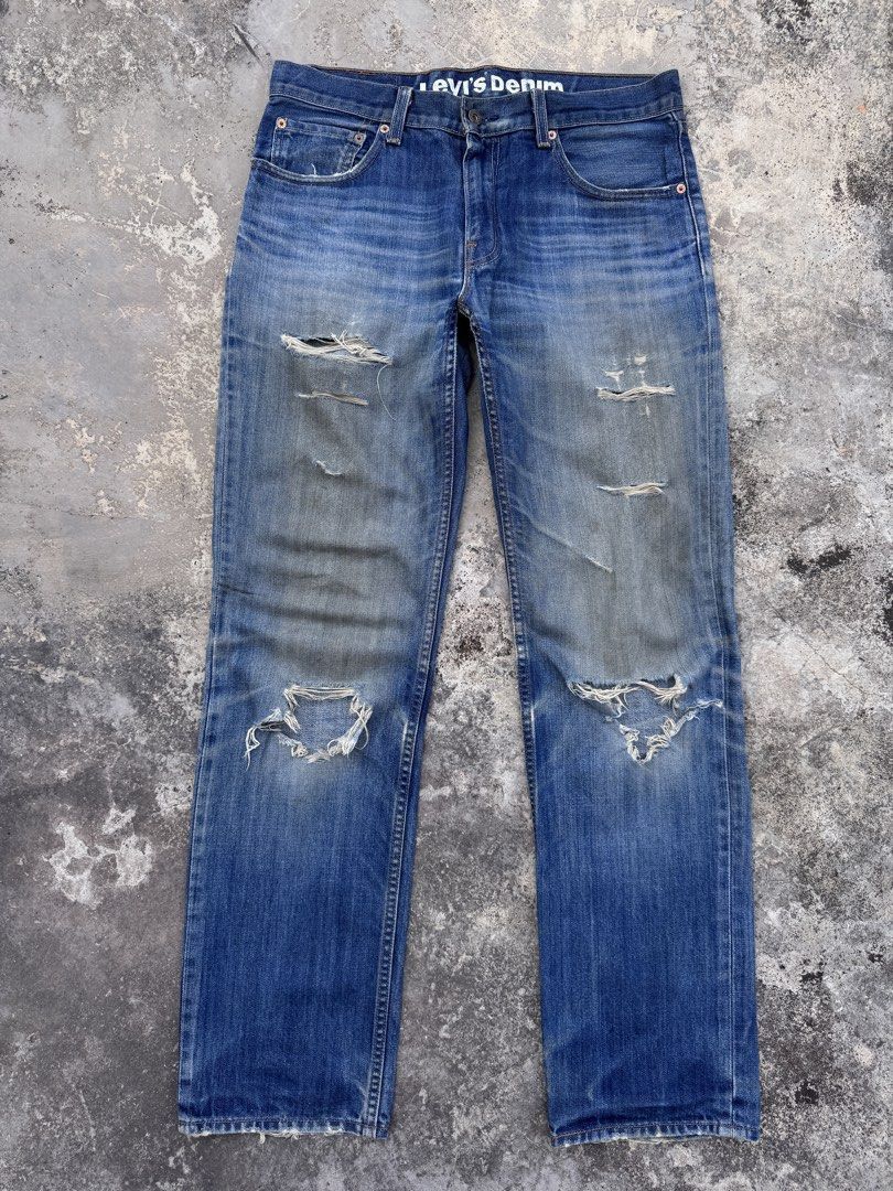 Levi's Vintage Levi's 502 Distressed Jeans ( SIZE 34 ) Size US 34 / EU 50 - 1 Thumbnail