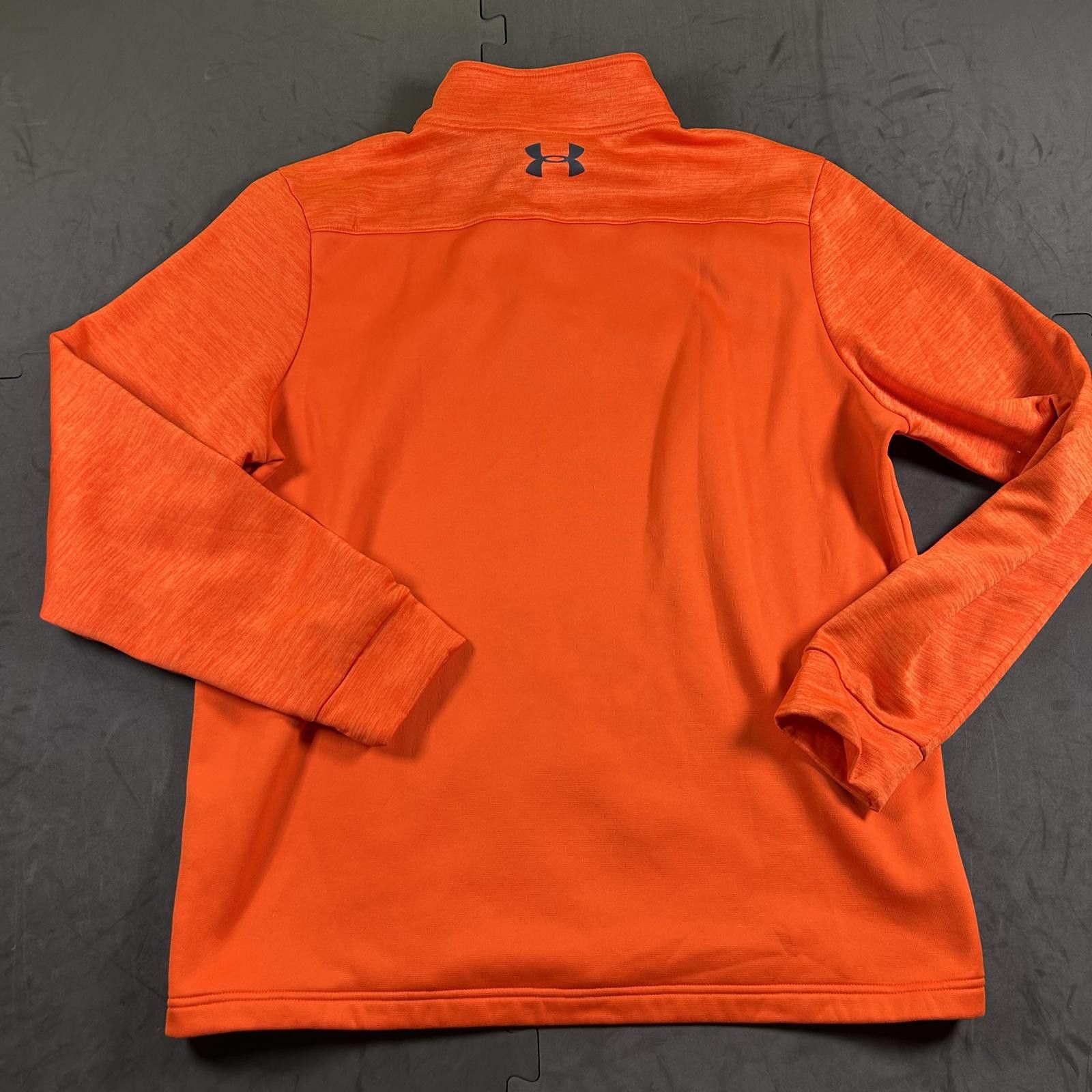 Under Armour Men's Under Armour Orange Quarter-Zip Activewear Pullover Size US L / EU 52-54 / 3 - 5 Thumbnail
