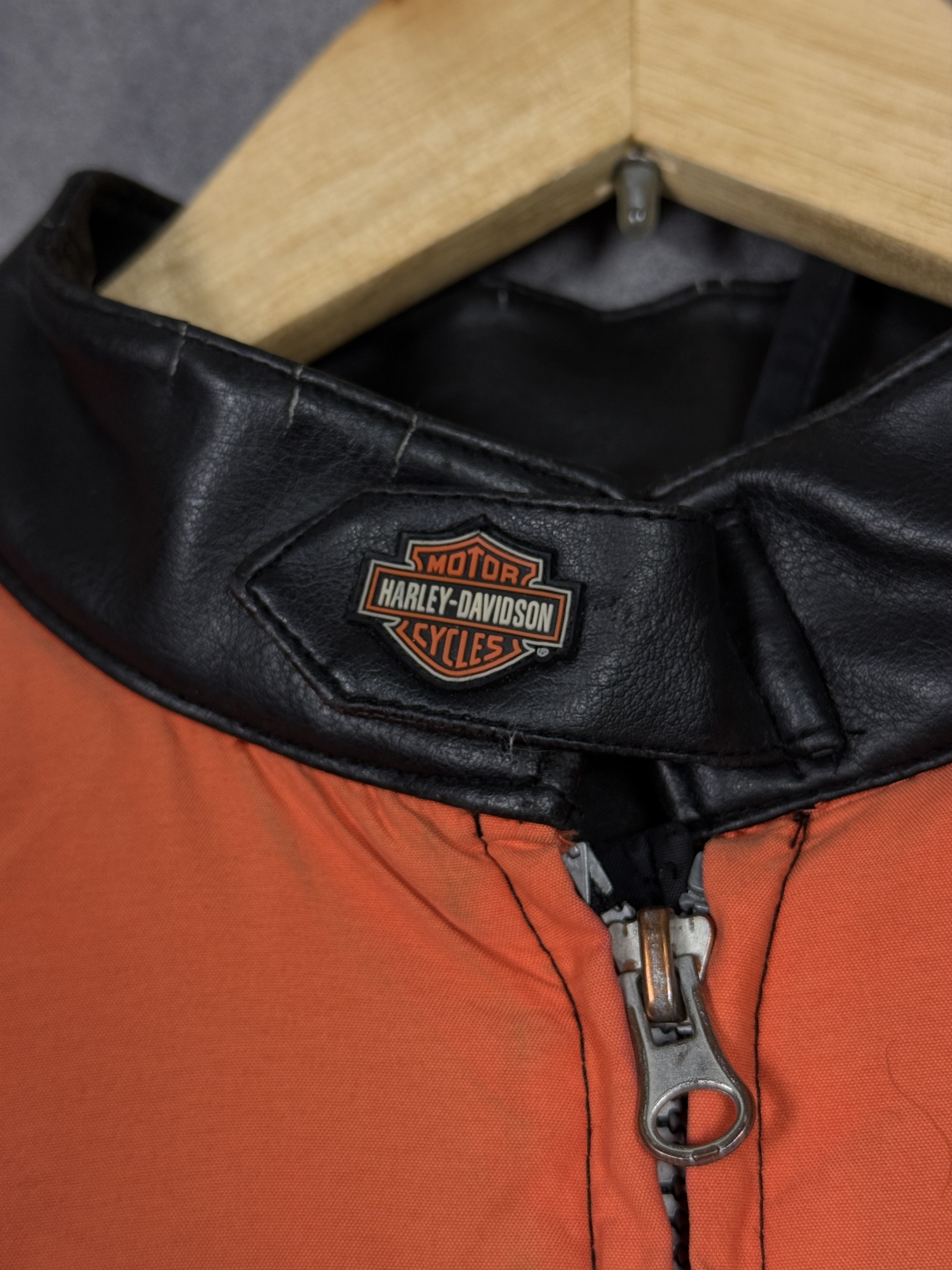 Harley Davidson Harley Davidson Motorcycles leather insulated big logo Size L / US 10 / IT 46 - 4 Thumbnail