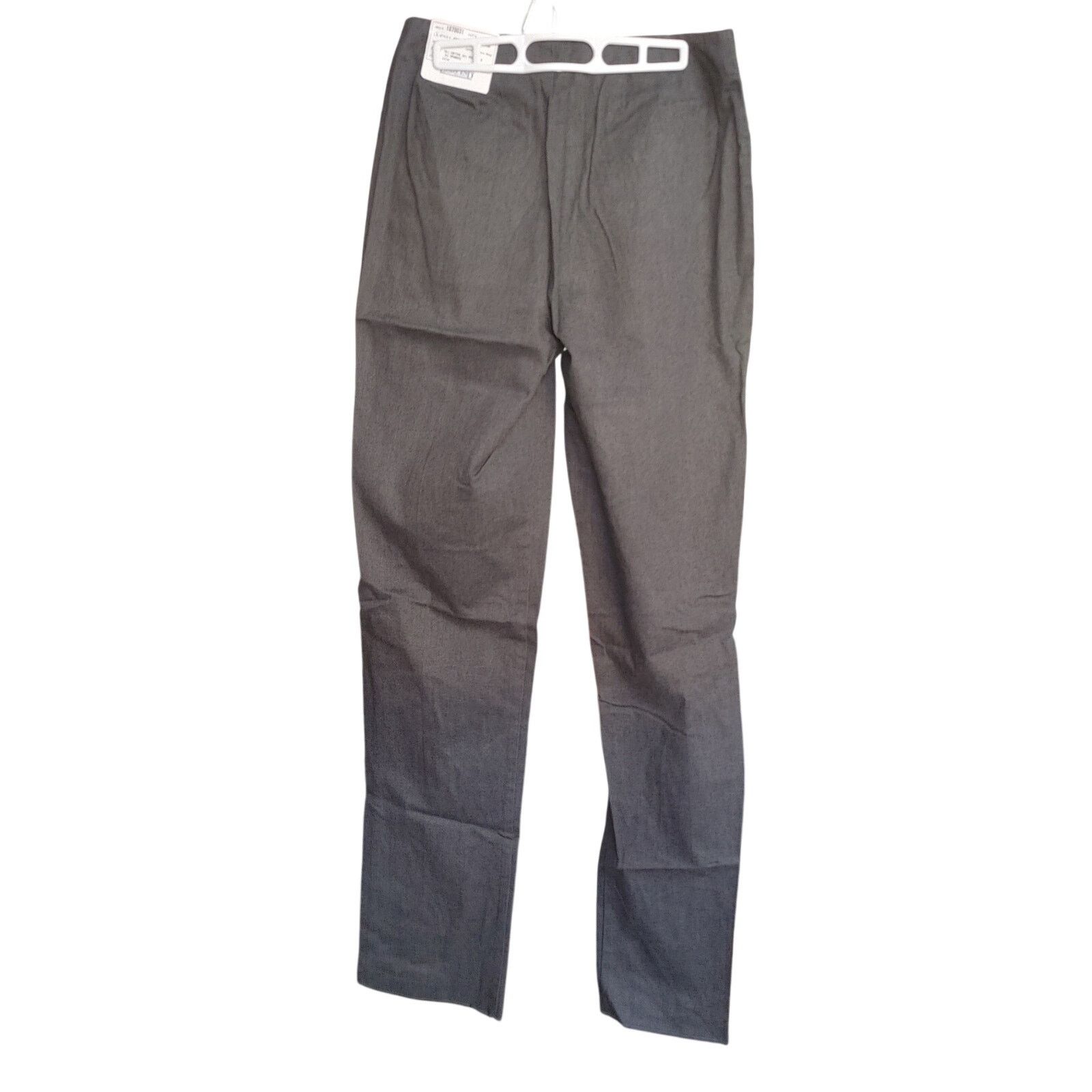 Other Land's End Women's 12R Gray Straight Leg Khaki Dress Pants Size 34" / US 12 / IT 48 - 2 Thumbnail