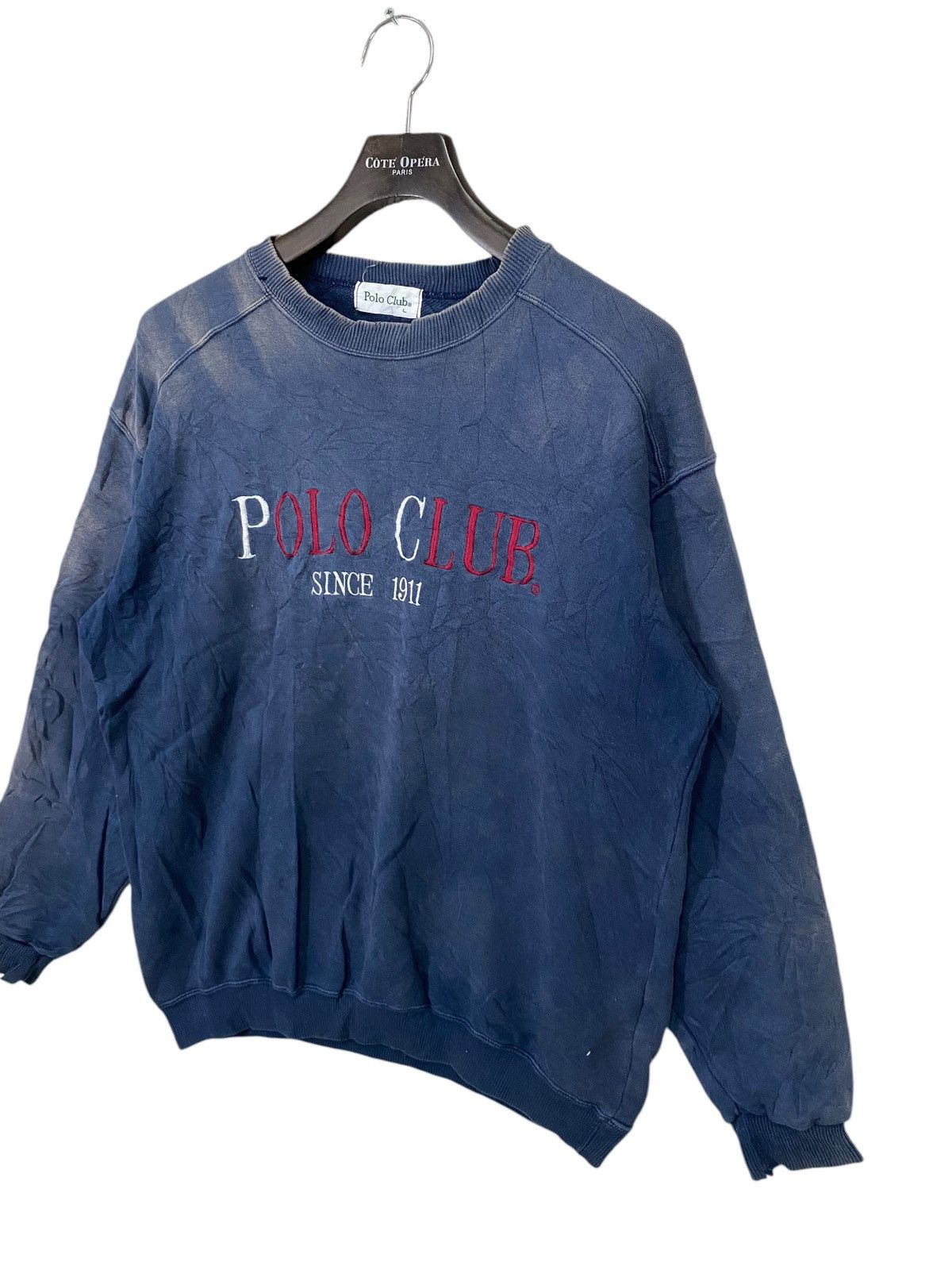 Beverly Hills Polo Club × Polo Ralph Lauren × Vintage Vintage polo club spell out sun faded distressed sweatshirr Size US L / EU 52-54 / 3 - 3 Thumbnail