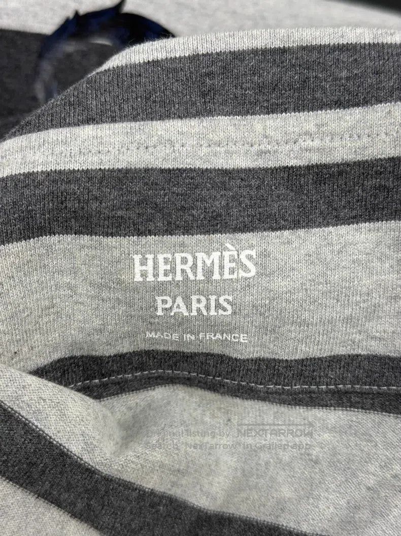 Hermes Hermes Grey Striped T-Shirt Size XS / US 0-2 / IT 36-38 - 4 Thumbnail