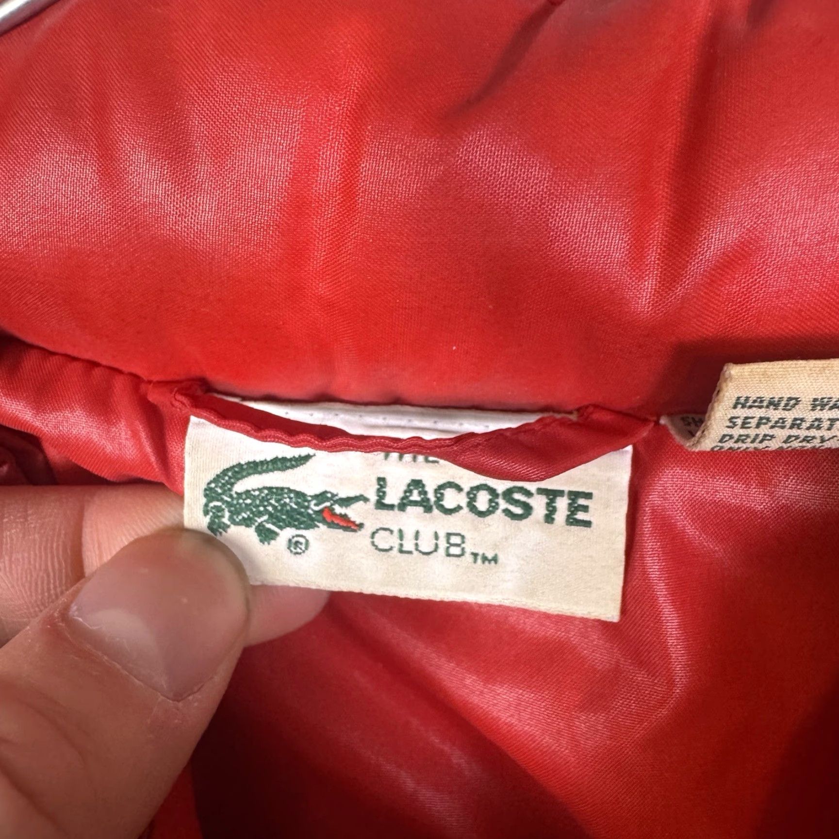 Lacoste VINTAGE Lacoste Jacket Mens XL Full Zip Club Windbreaker Hoodie Nylon 8998 Size US XL / EU 56 / 4 - 6 Thumbnail