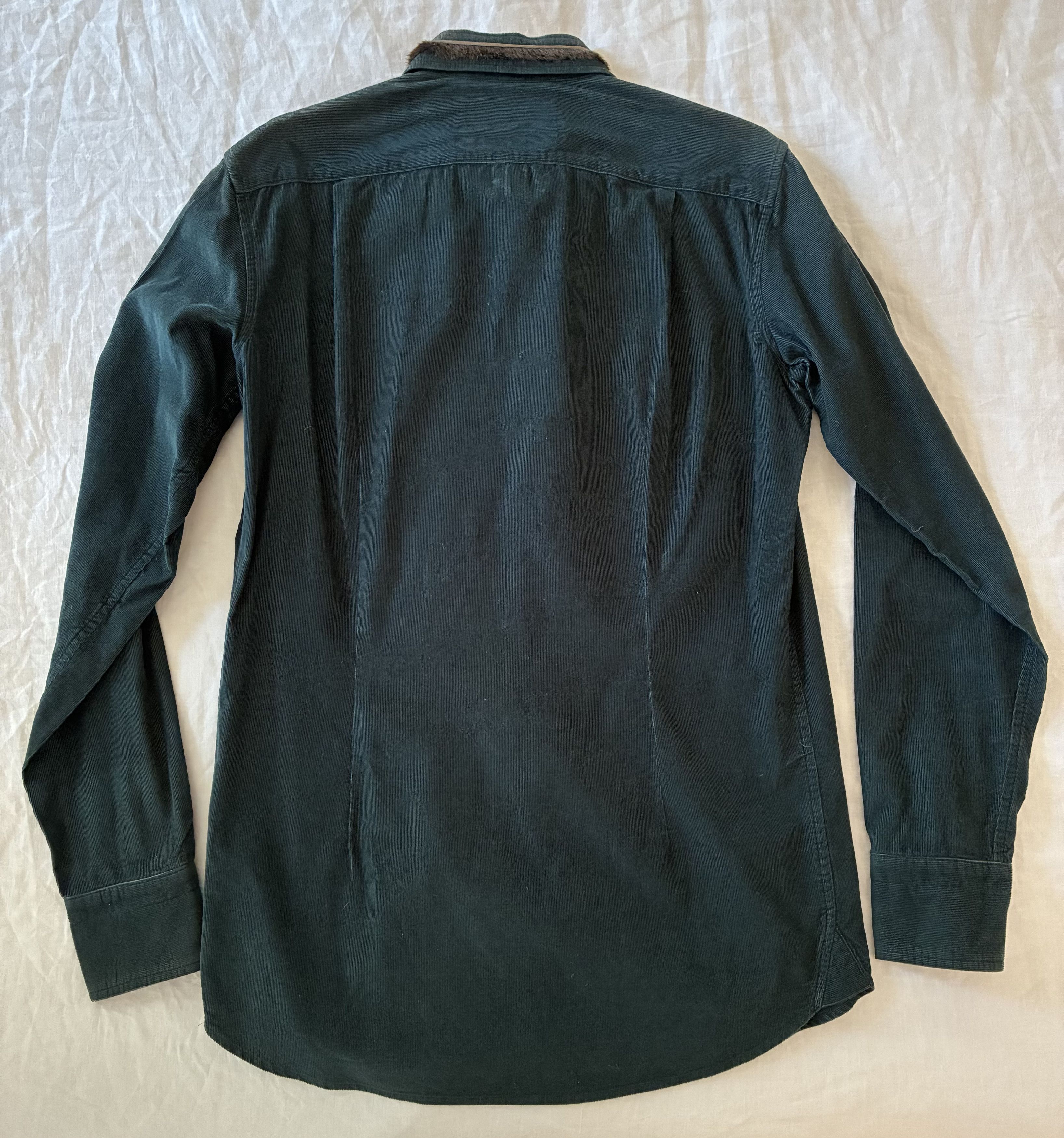 Kolor Kolor FW17 Runway Forest Green Corduroy Shirt Size US M / EU 48-50 / 2 - 4 Thumbnail