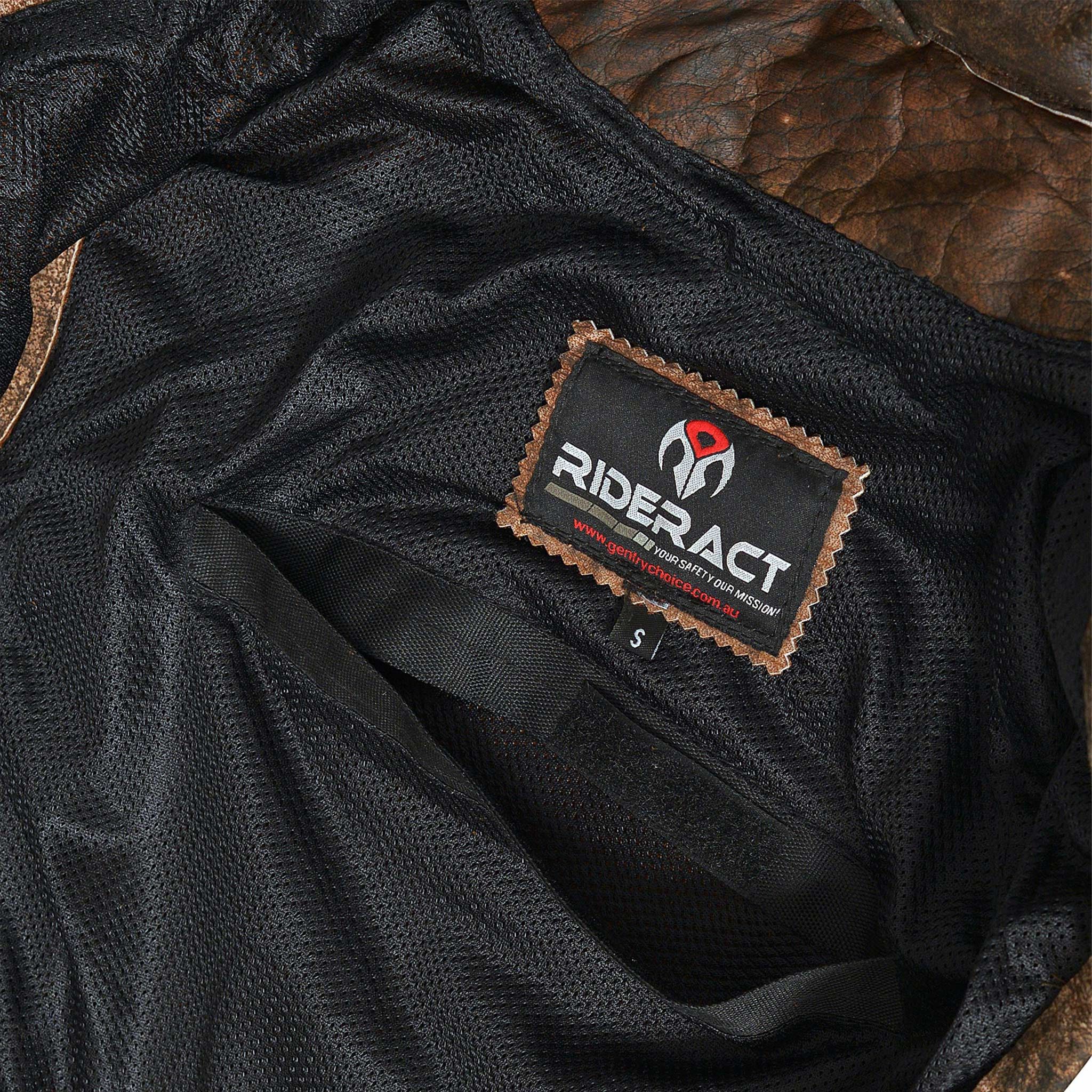 Leather Motorcycle Leather Vest Disstressed Biker Jacket with Armor Size US S / EU 44-46 / 1 - 7 Thumbnail